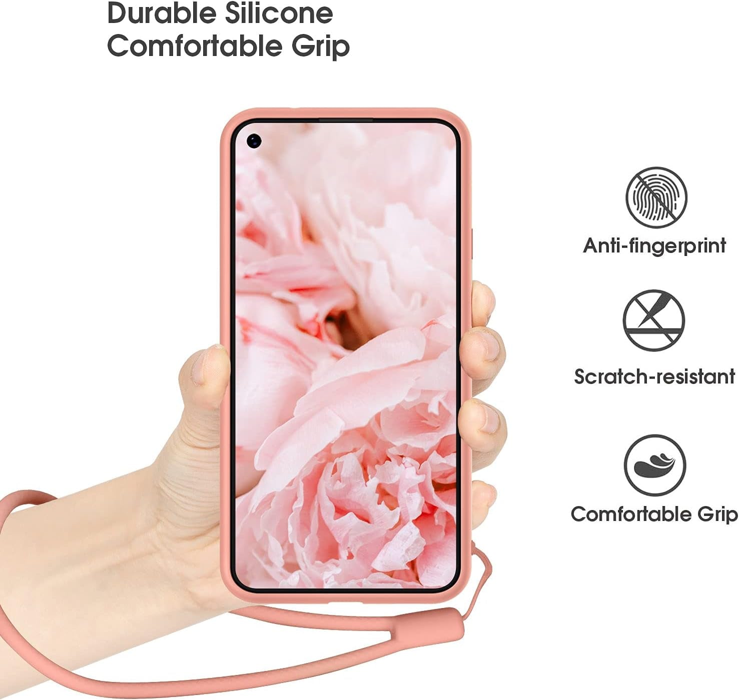 ABITKU Compatible with Google Pixel 5A Case, Slim Silicone Gel Rubber Case Cover (With Microfiber Lining) Full Body Shockproof Design for Google Pixel 5A 6.34 Inch 2021(Pink  abitku   