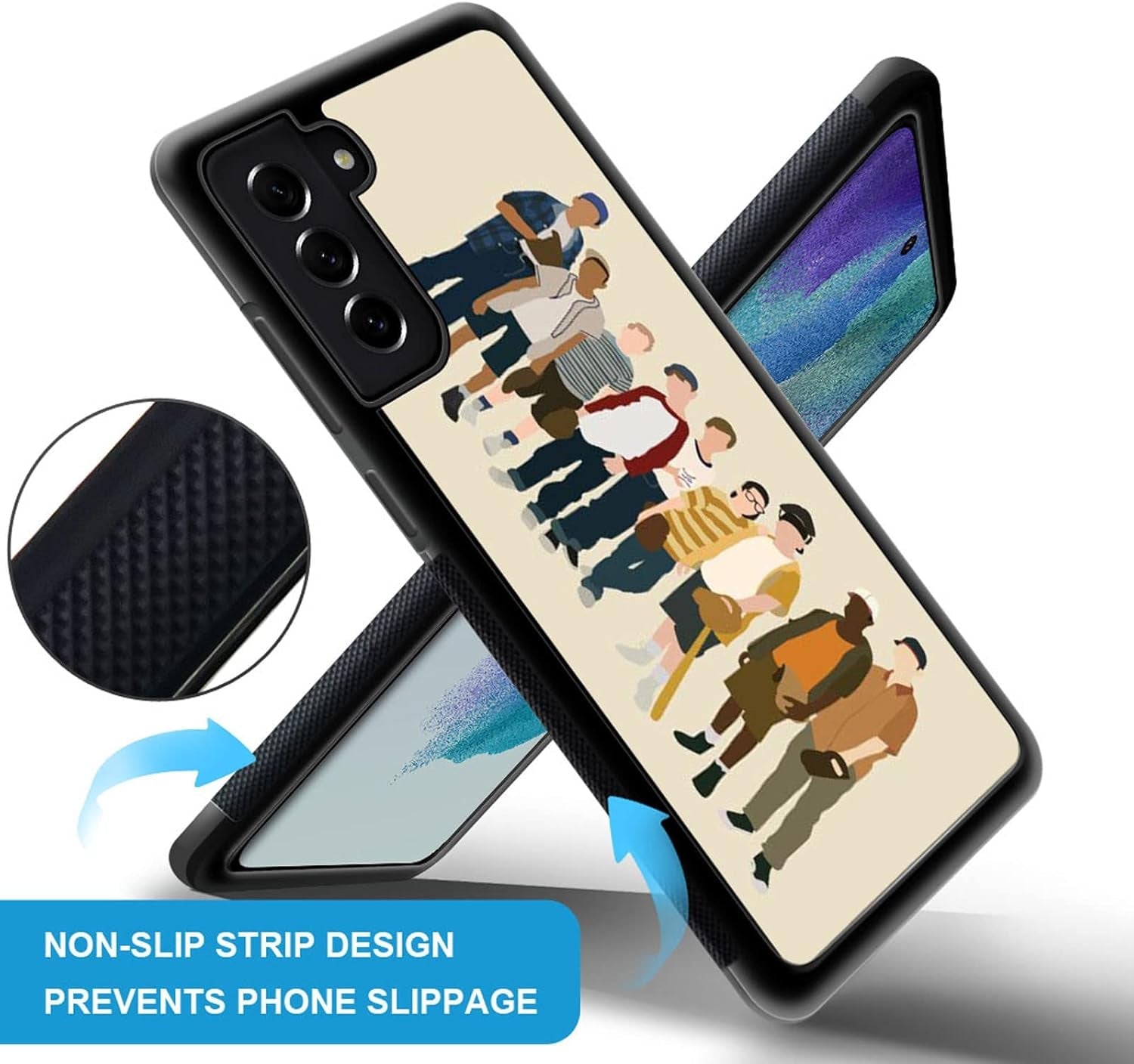 Compatible with Samsung Galaxy S22 plus Case with a Group of Baseball Boys Pattern Design Plastic Samsung Galaxy S22 plus Case TPU Bumper Protective Case Samsung Galaxy S22 Plus