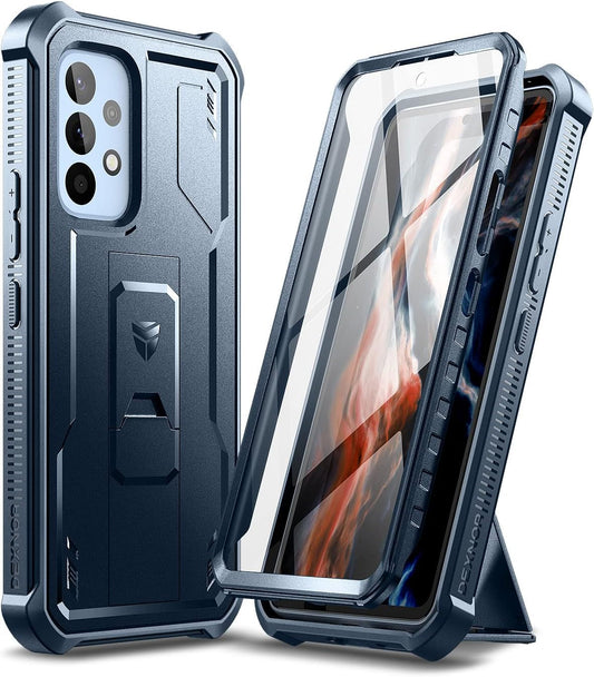 Dexnor for Samsung Galaxy A53 5G Case, [Built in Screen Protector and Kickstand] Heavy Military Grade Protection Shockproof Protective Cover for Samsung Galaxy A53 5G (Navy Blue)