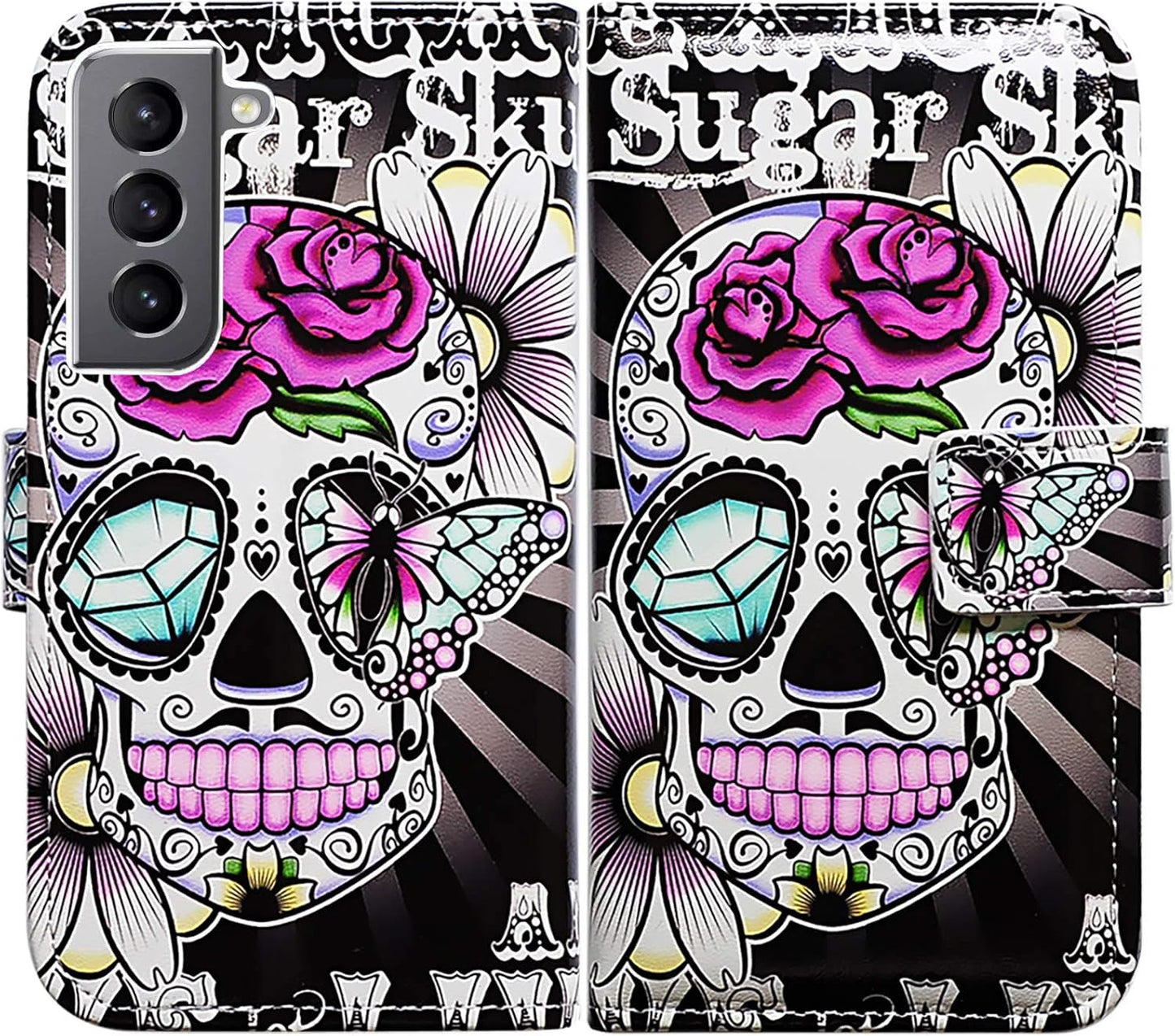 Bcov Galaxy S22 plus Case, Retro American Flag Leather Flip Phone Case Wallet Cover with Card Slot Holder Kickstand for Samsung Galaxy S22 plus 5G / S22+