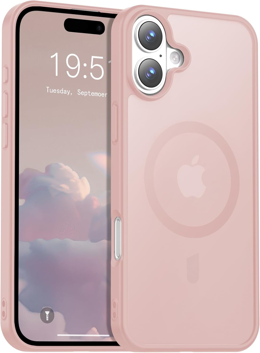 Temdan for Iphone 17 Pro Max Case Clear with Screen Protector, Compatible with Magsafe, Anti-Yellowing, Military-Grade Protection, Shockproof Slim Magnetic Phone Case Cover, Transparent