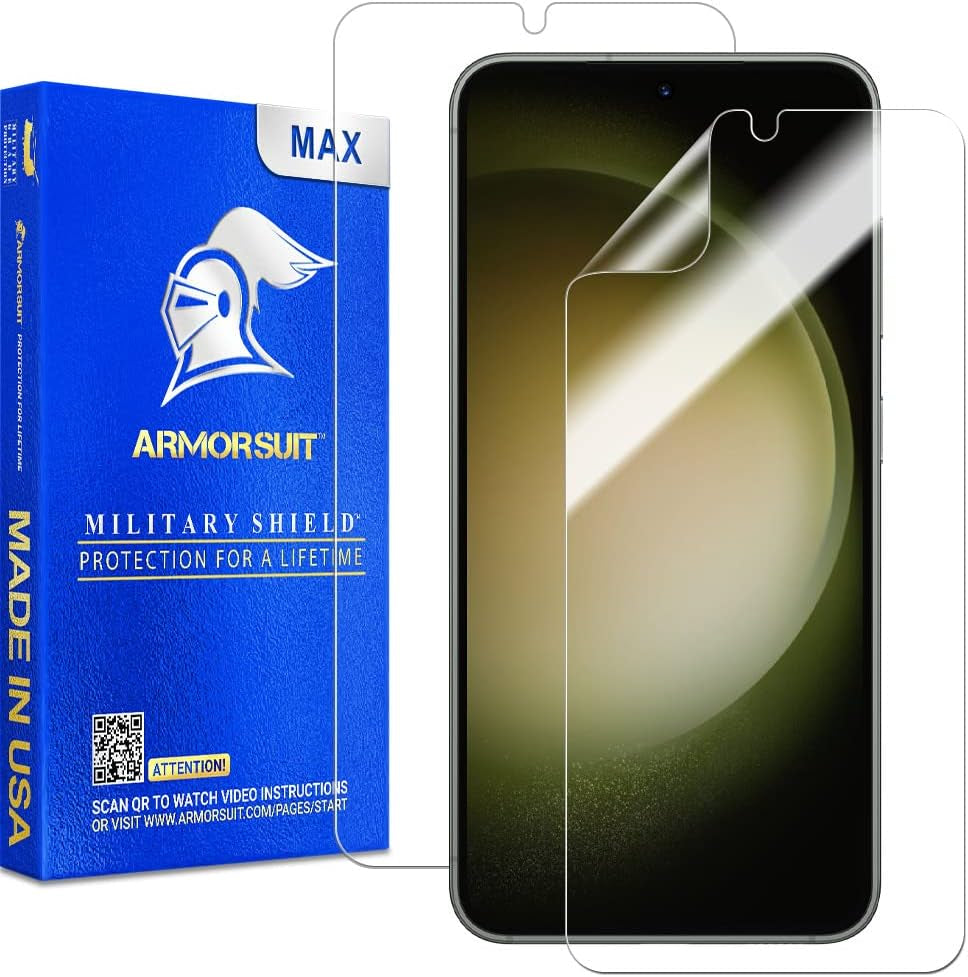 Armorsuit 2 Pack for Samsung Galaxy S24 Ultra Screen Protector (6.8") Case Friendly Militaryshield HD Clear Film - Made in USA