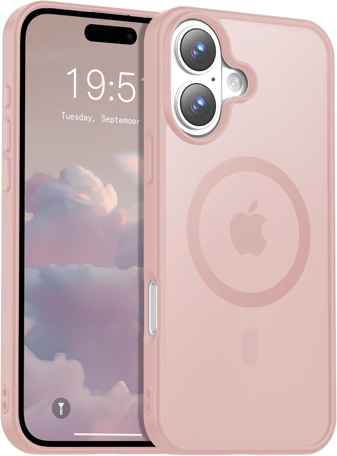 Temdan for Iphone 17 Pro Max Case Clear with Screen Protector, Compatible with Magsafe, Anti-Yellowing, Military-Grade Protection, Shockproof Slim Magnetic Phone Case Cover, Transparent