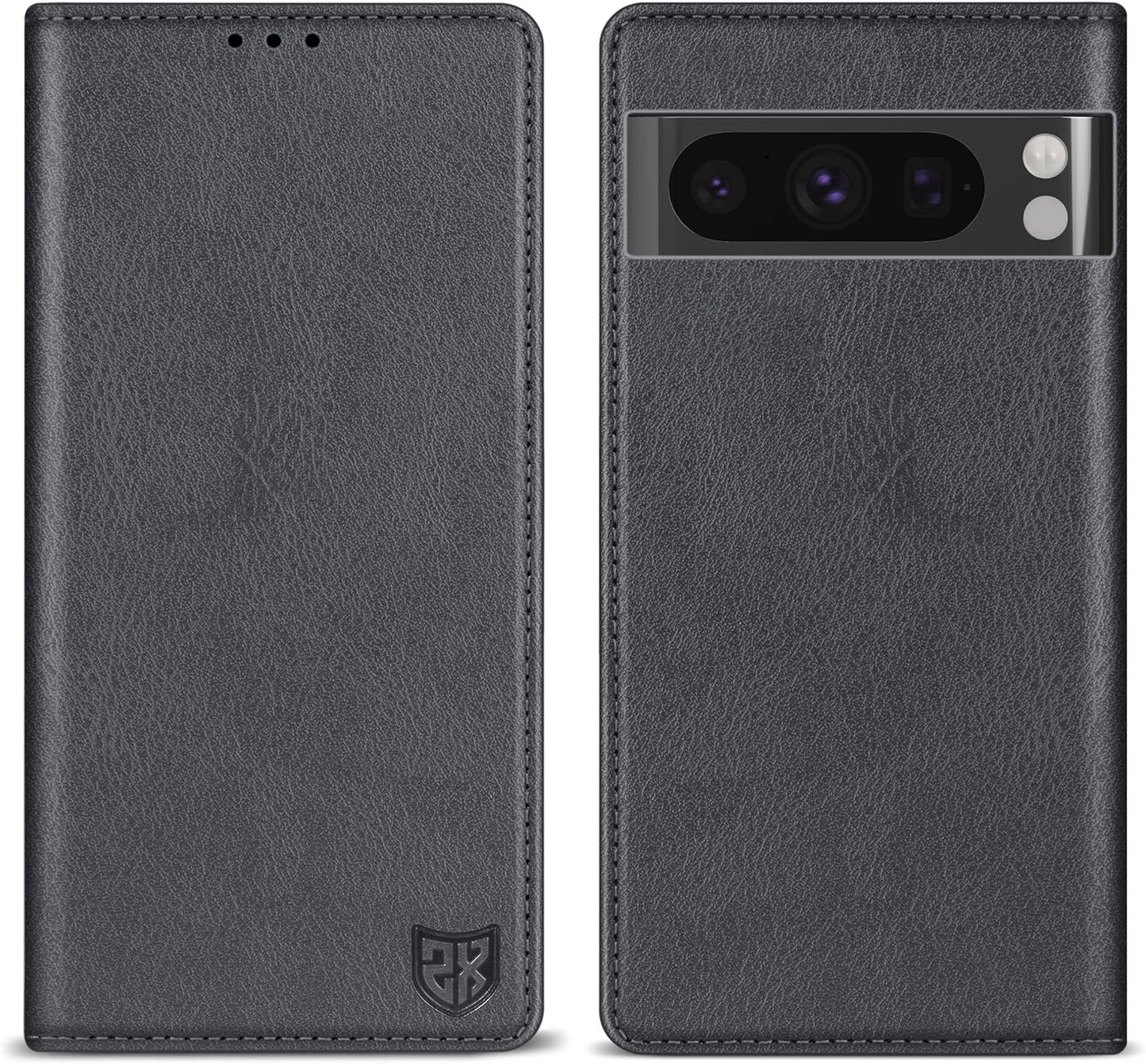 ZZXX for Google Pixel 8 Pro Wallet Case with [RFID Blocking] Card Slot Stand Strong Magnetic Leather Flip Fold Protective Phone Case for Google Pixel 8 Pro Case Wallet(Black-6.7 Inch)  ZZXX Grey Google Pixel 8 Pro 