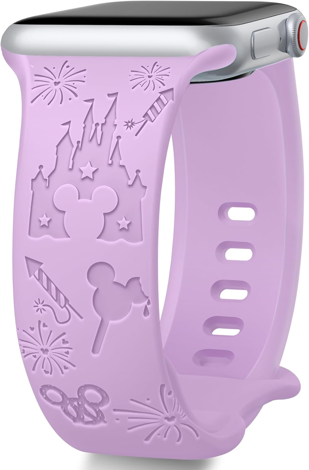 Cartoon Engraved Band Compatible with Apple Watch Bands 40Mm 38Mm 44Mm 45Mm 41Mm 42Mm 49Mm for Women, Soft Silicone Strap Cute Sport Wristband for Iwatch Series 9 8 7 6 5 Ultra 4 3 2 1 SE Ultra2