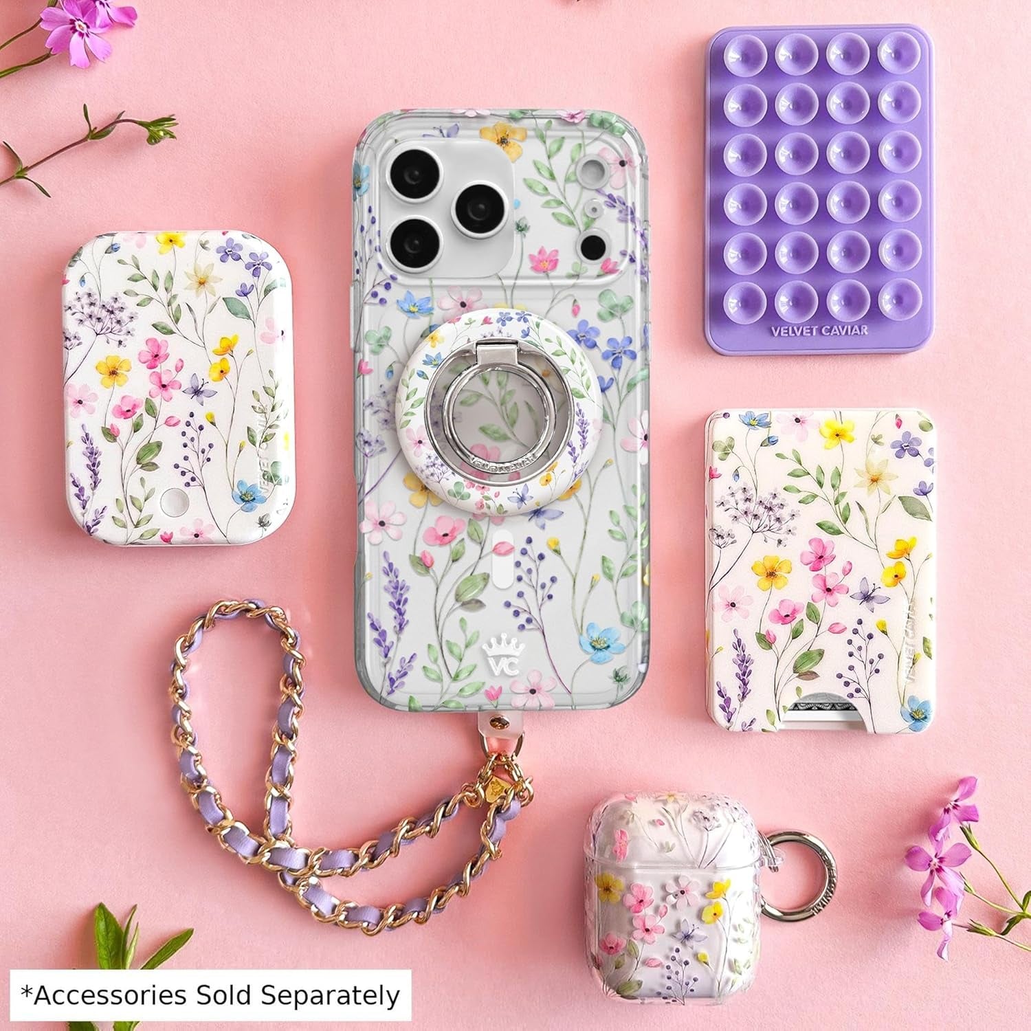 VELVET CAVIAR Case for Iphone 17 Pro Max | Compatible with Magsafe | 10Ft Drop Tested | Cute Girly Protective Designer Cases for Women | Enchanted Floral Wildflowers