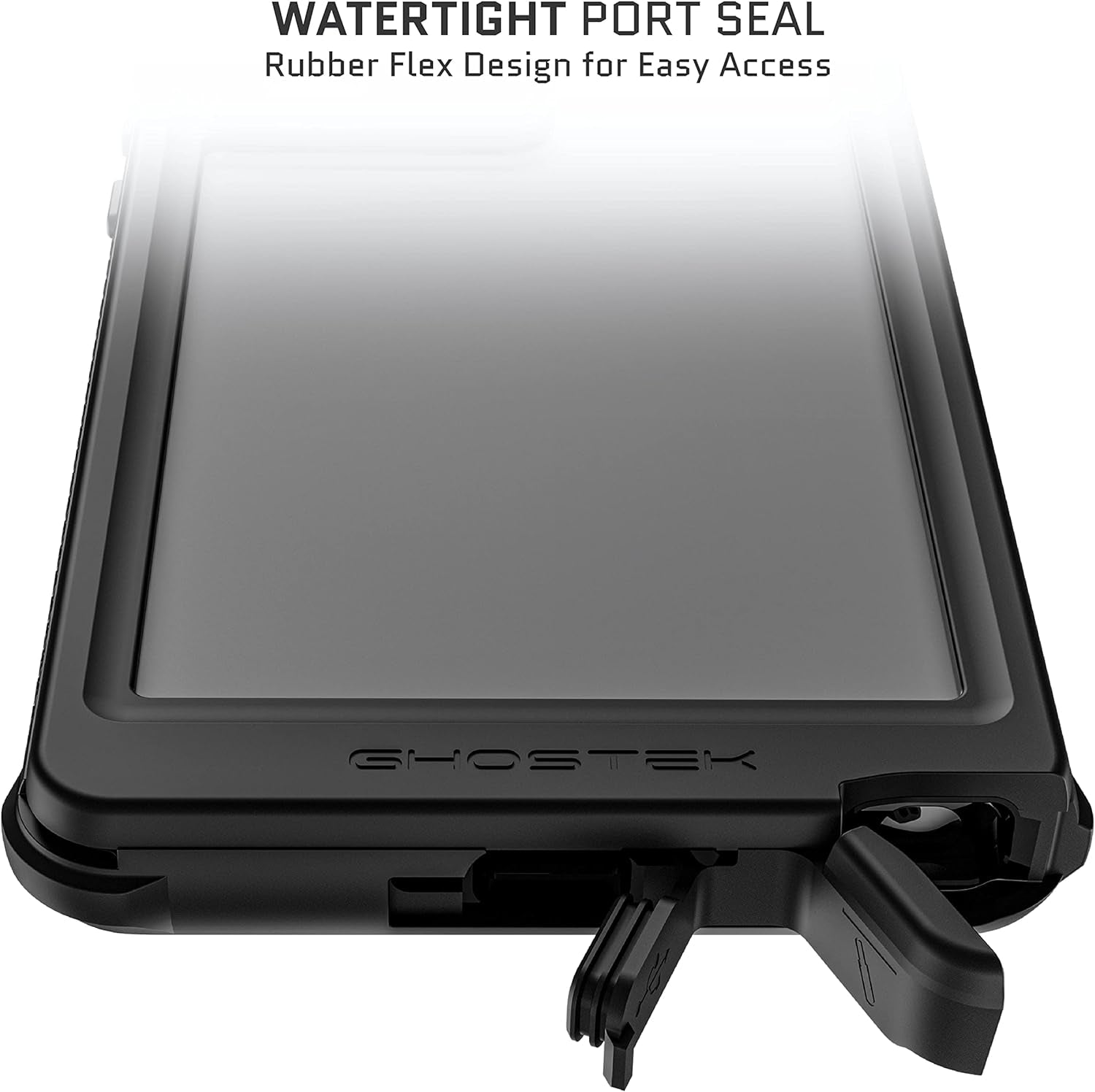 Ghostek NAUTICAL S22 Ultra Waterproof Case with Screen Camera Protector, Belt Clip Holster Heavy Duty Protective Full Body Phone Covers Designed for 2022 Samsung Galaxy S22 Ultra 5G (6.8 Inch) (Clear)