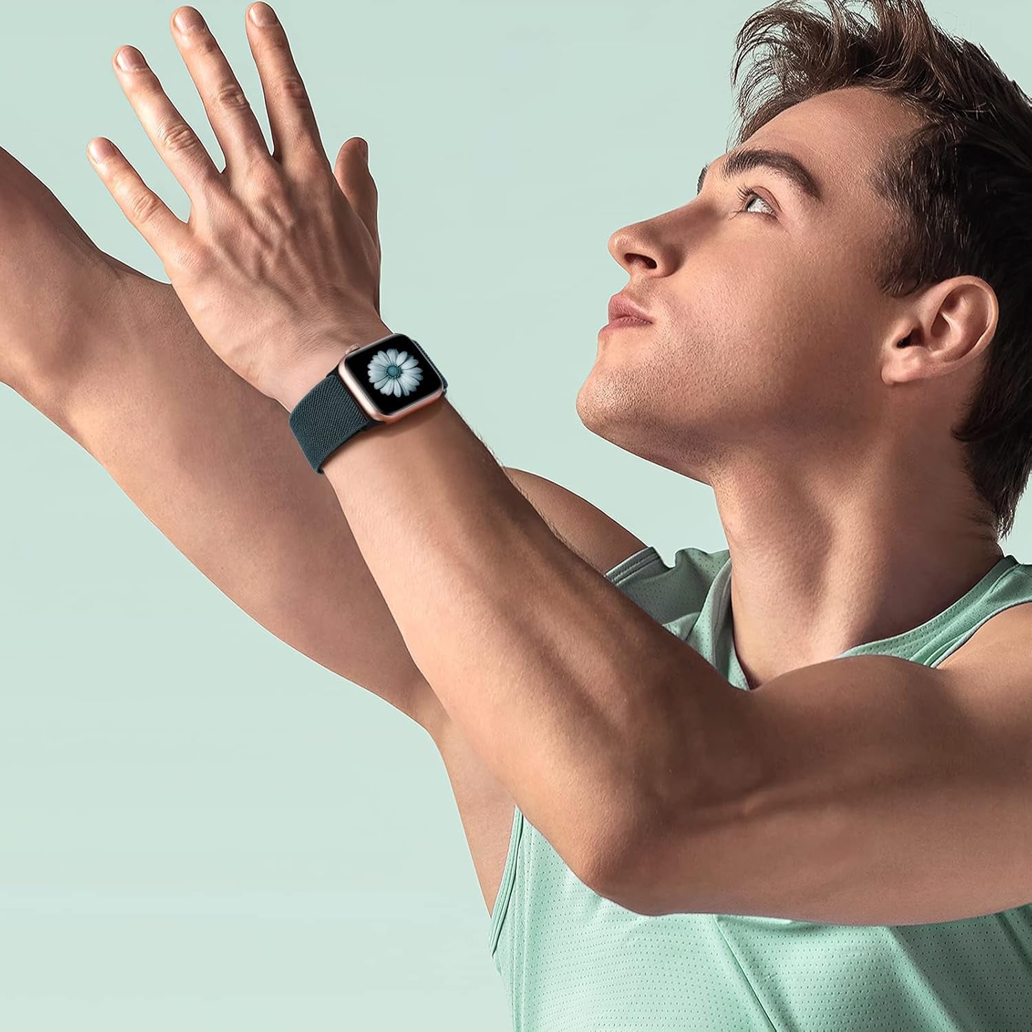 15 Pack Stretchy Sport Loop Compatible with Apple Watch Bands 40Mm 44Mm 41Mm 45Mm 38Mm 42Mm 49Mm Women Men,Elastic Nylon Replacement Straps Wristbands for Series Ultra SE 9 8 7 6 5 4 3 2 1