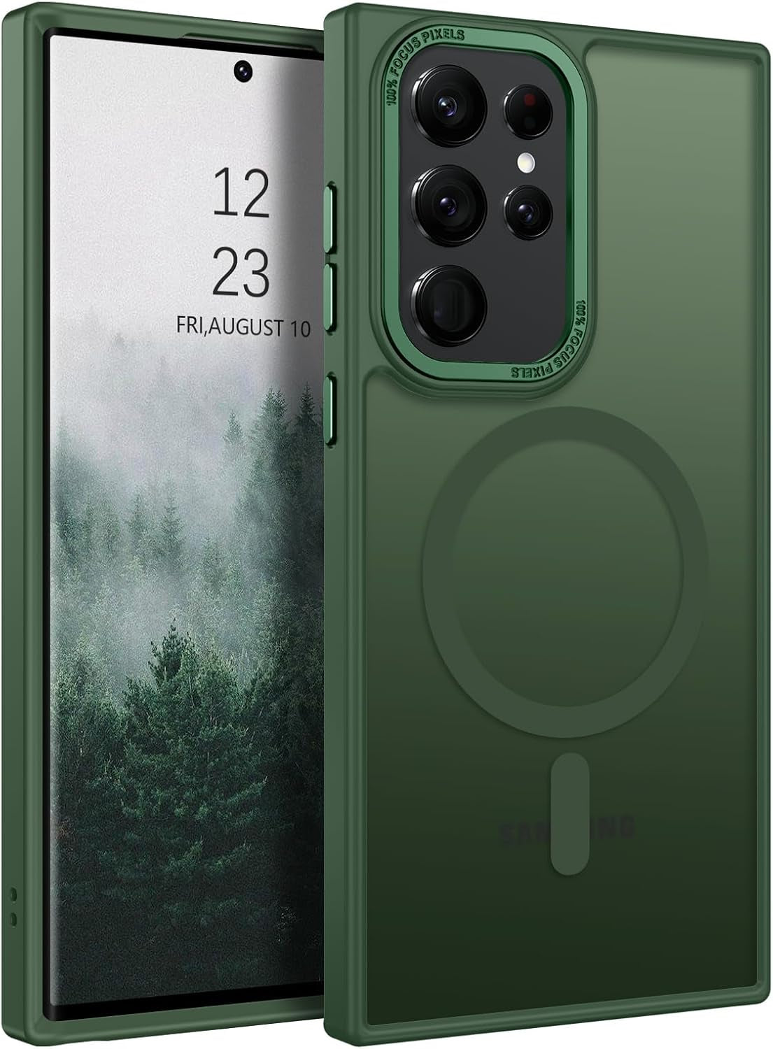 BENTOBEN for Samsung S22 Ultra Case, S22 Ultra Magnetic Case [Compatible with Magsafe] Translucent Matte Slim Shockproof Women Men Protective Case Cover for Samsung Galaxy S22 Ultra 6.8",Purple