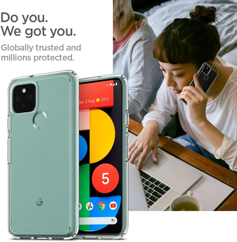 Spigen Ultra Hybrid Designed for Pixel 5 Case (2020) - Crystal Clear  Spigen   