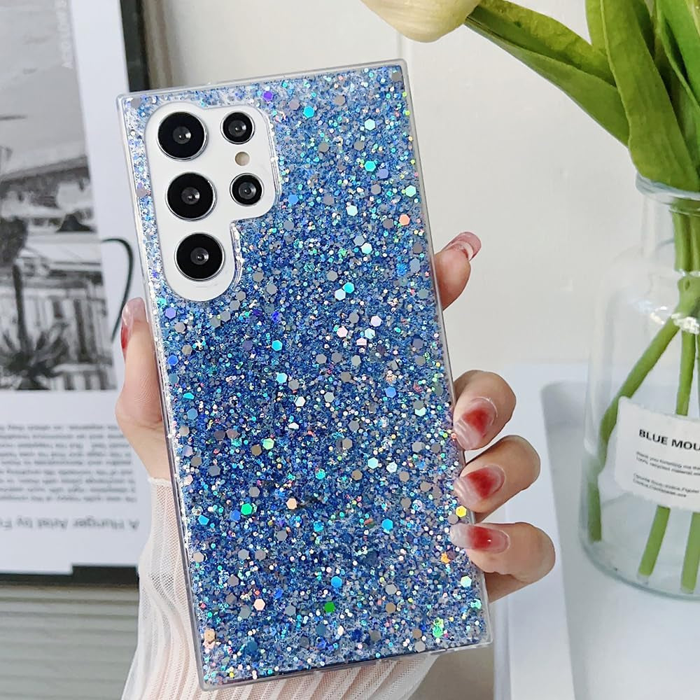 Case for Samsung Galaxy A53 5G Case Glitter Bling for Women Girls Sparkle Cover Cute Protective Phone Cases (Gold)