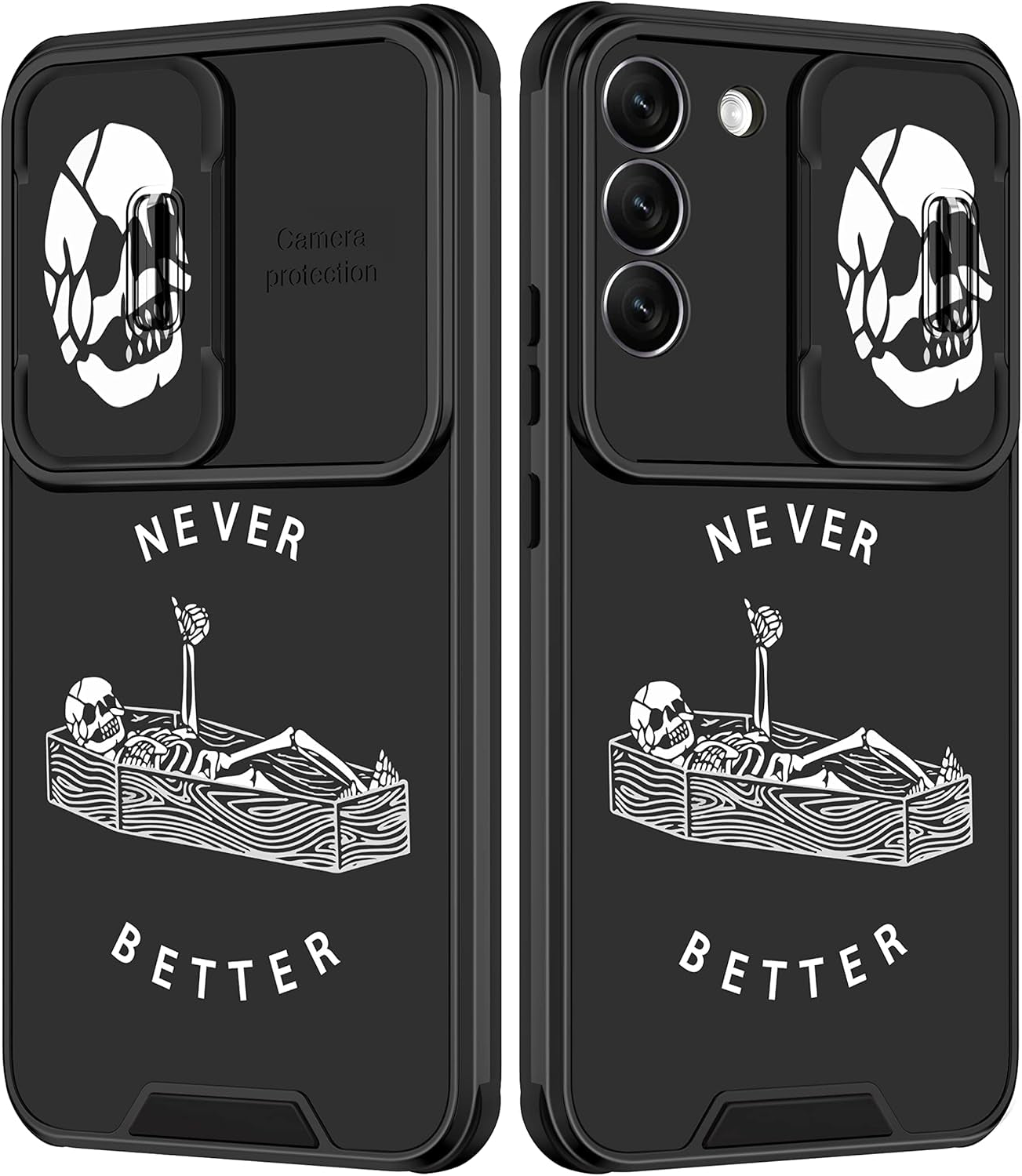 Goocrux for Samsung Galaxy S22 plus Case Leopard for Girls Women Cheetah Print Phone Cover Cute Black Animal Fashion Design with Slide Camera Cover Aesthetic Girly Cases for Galaxy S22 plus 5G 6.6''