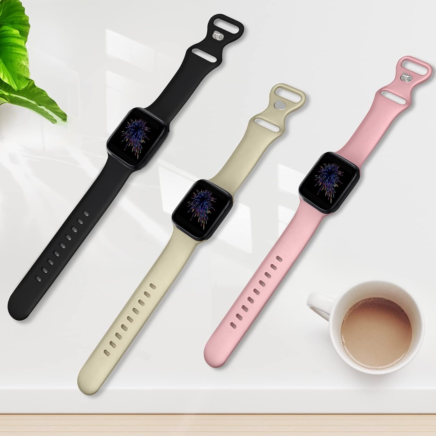 15 Pack Bands Compatible with Apple Watch Band 38Mm 40Mm 41Mm 42Mm 44Mm 45Mm 49Mm for Women Men, Soft Silicone Sport Replacement Strap Wristbands for Iwatch Series Ultra 8/7/6/5/4/3/2/1/ SE