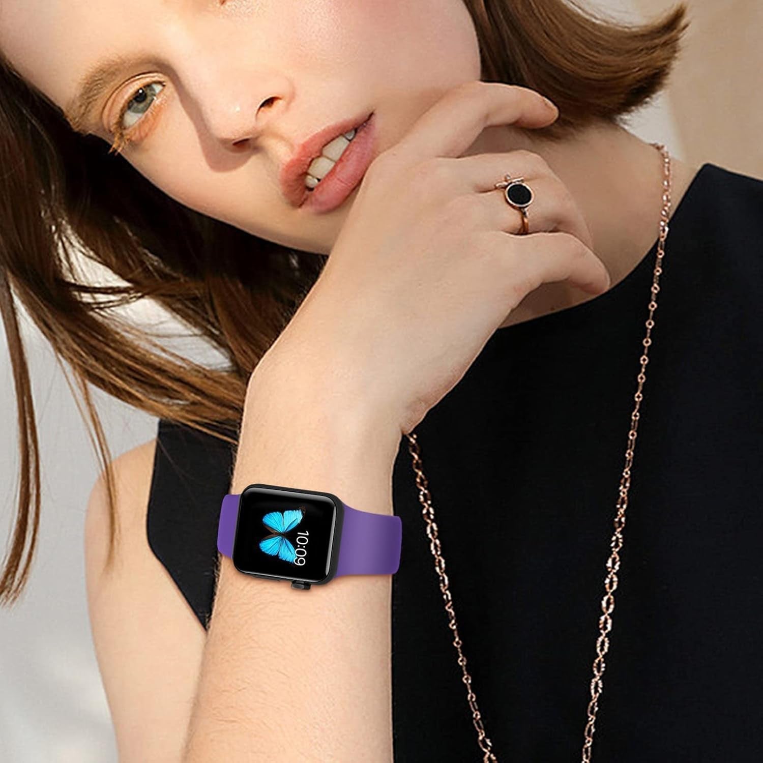 18 Pack Sport Bands Compatible with Apple Watch Band 38Mm 40Mm 41Mm 42Mm 44Mm 45Mm 49Mm, Soft Silicone Waterproof Strap Replacement Wristbands for Iwatch Series 9 8 7 6 5 4 2 1 SE Women Men