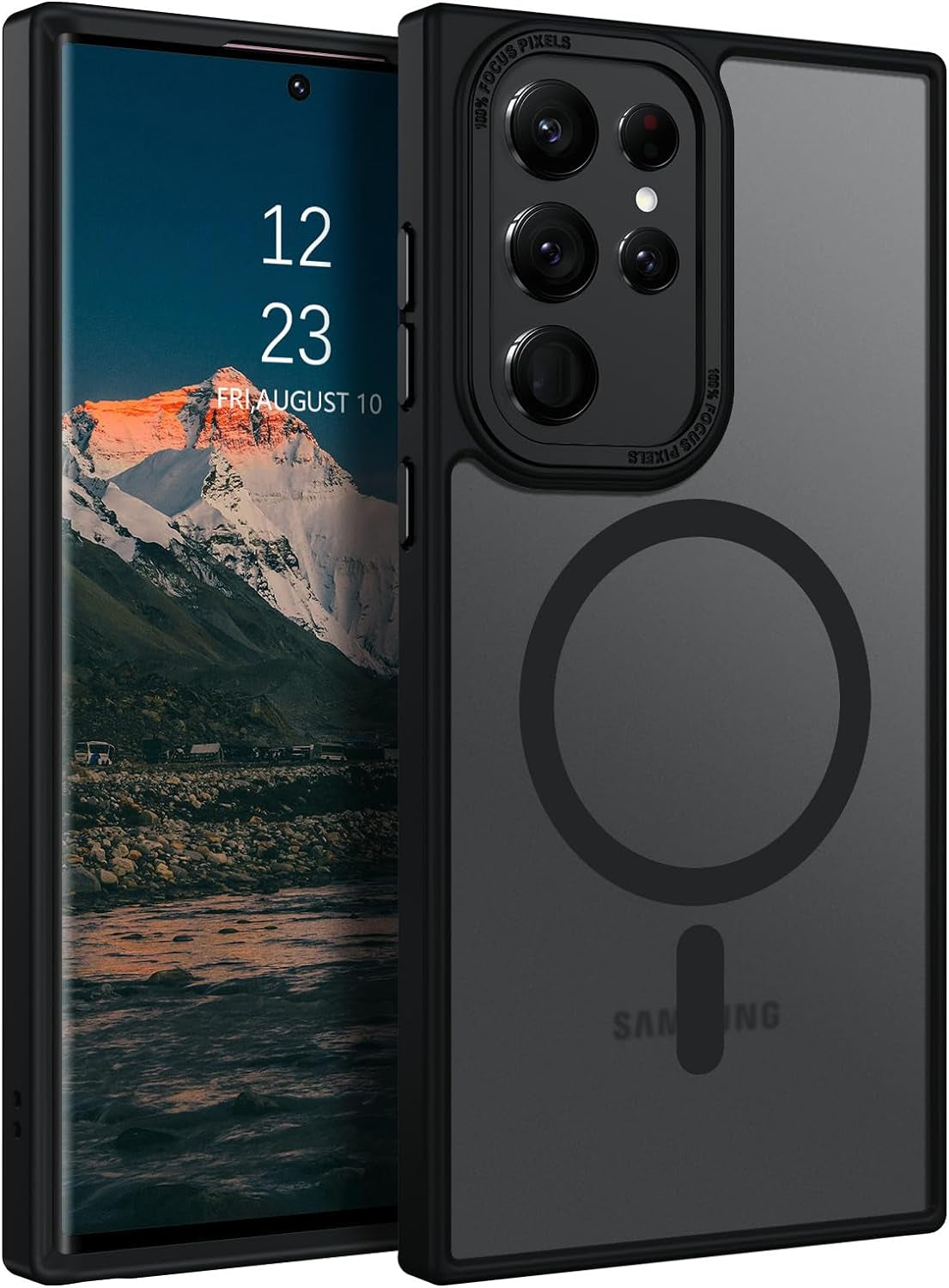 BENTOBEN for Samsung S22 Ultra Case, S22 Ultra Magnetic Case [Compatible with Magsafe] Translucent Matte Slim Shockproof Women Men Protective Case Cover for Samsung Galaxy S22 Ultra 6.8",Purple