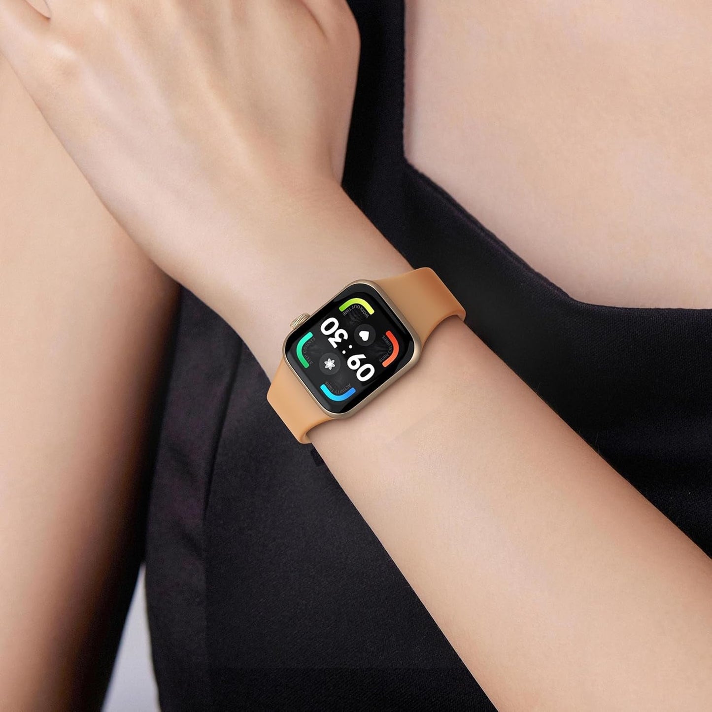 18 Pack Bands Compatible with Apple Watch Band 49Mm 45Mm 44Mm 42Mm 41Mm 40Mm 38Mm for Women Men, Sport Silicone Breathable Replacement Strap for Iwatch Series Ultra 9 8 SE 7 6 5 4 3 2 1