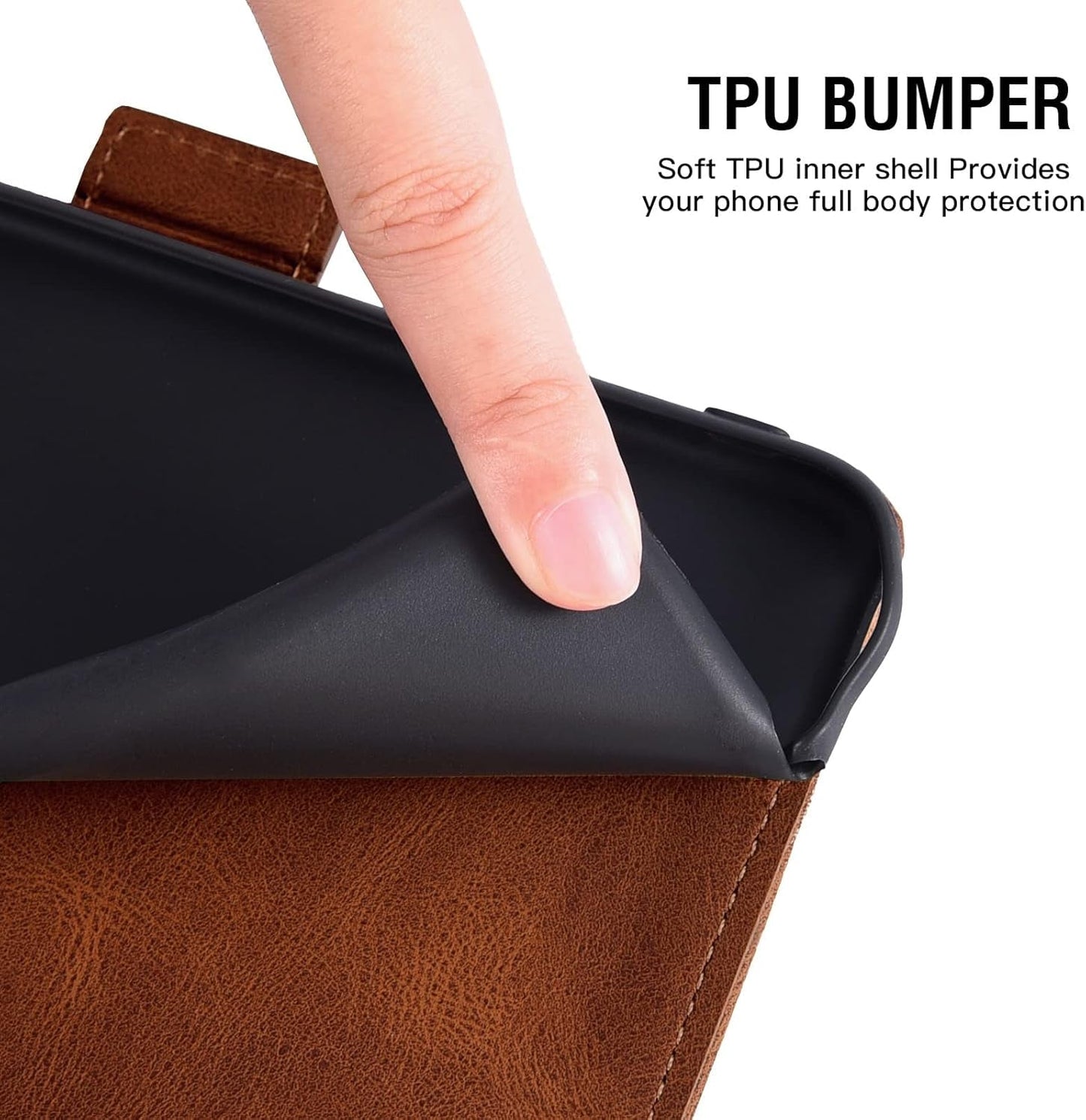 Asuwish Compatible with Samsung Galaxy S22 plus S22+ 5G Wallet Case Tempered Glass Screen Protector Leather Flip Card Holder Stand Cell Accessories Phone Cover for S22+5G S22Plus 22S + S 22 22+ Brown