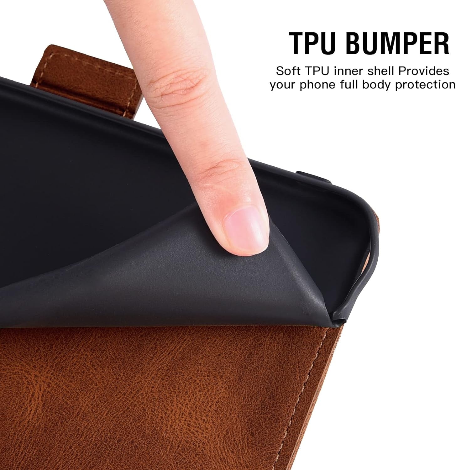 Asuwish Compatible with Samsung Galaxy S22 plus S22+ 5G Wallet Case Tempered Glass Screen Protector Leather Flip Card Holder Stand Cell Accessories Phone Cover for S22+5G S22Plus 22S + S 22 22+ Brown