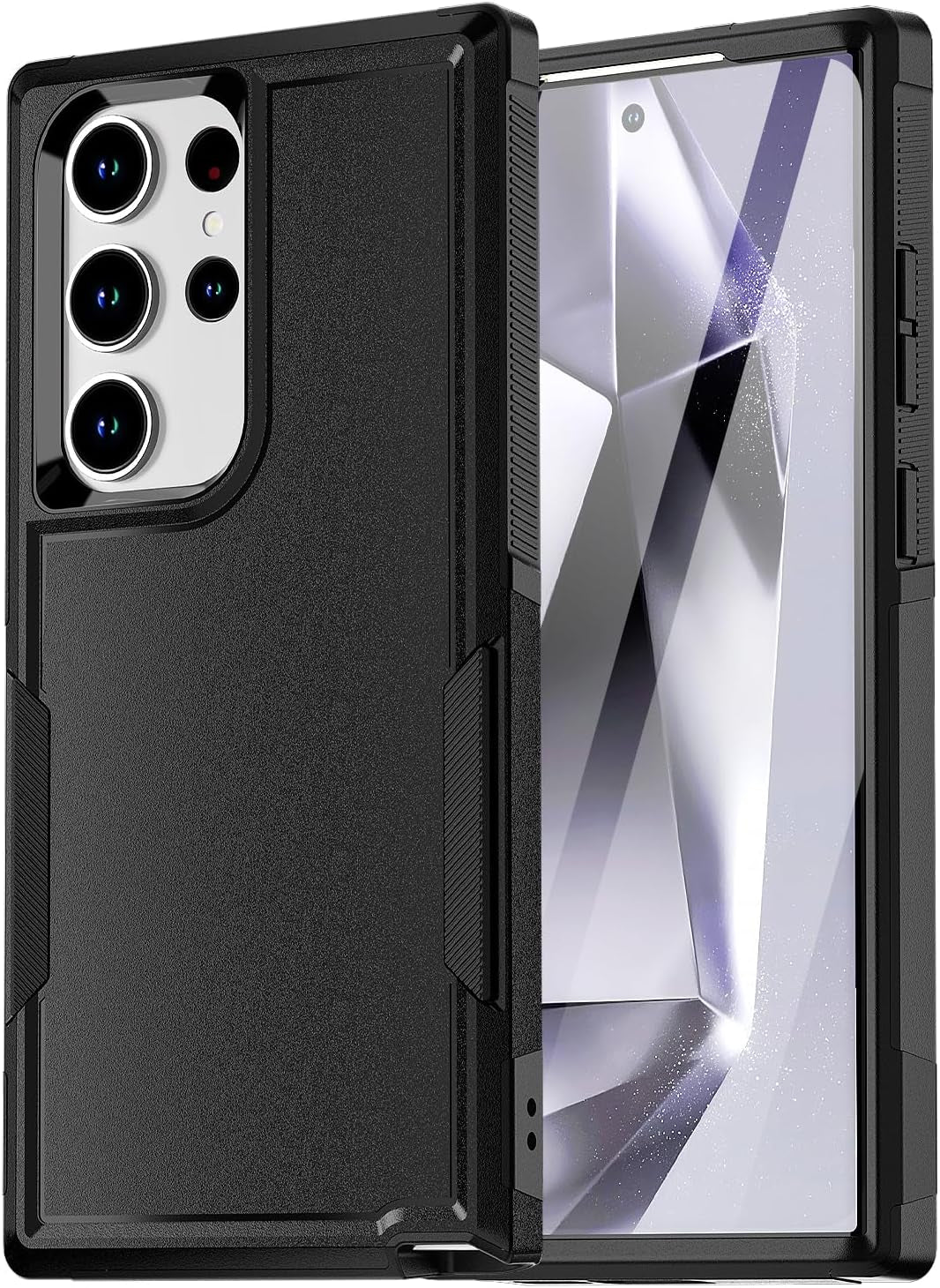 Aicase Belt-Clip Holster Case for Galaxy S24 Ultra with Screen Protector,Heavy Duty Drop Protection Full Body Rugged Shockproof/Dustproof Military Grade Tough Durable Cover for Samsung S24 Ultra