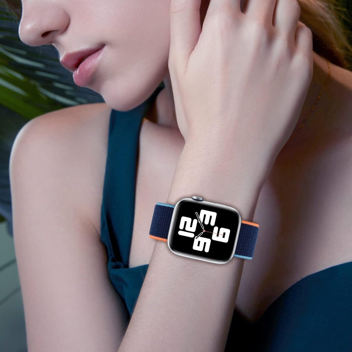 6 Packs Nylon Band Compatible with Apple Watch Band 38Mm 40Mm 41Mm for Women Men, Adjustable Sport Stretchy Braided Solo Loop Strap for Iwatch Series Ultra/Se/9/8/7/6/5/4/3/2/1