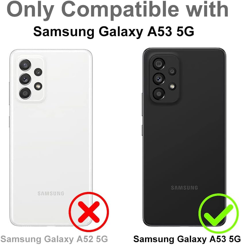 Compatible Samsung Galaxy A53 5G Black White Butterfly Case, Translucent Matte Soft TPU Bumper Case Cute Black and White Butterfly Print Pattern Back Transparent Protective Case 6.5 Inch