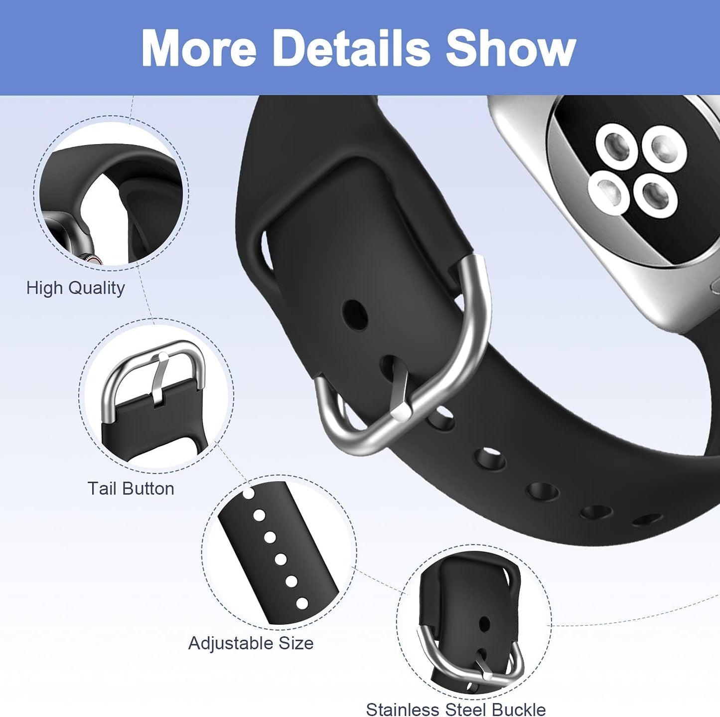 EOMTAM 14 Pack Bands Compatible with Apple Watch Bands 49Mm 45Mm 44Mm 42Mm 41Mm 40Mm 38Mm Women Men, Soft Replacement Silicone Strap Sport Band Compatible for Iwatch Series Ultra 8 7 SE 6 5 4 3