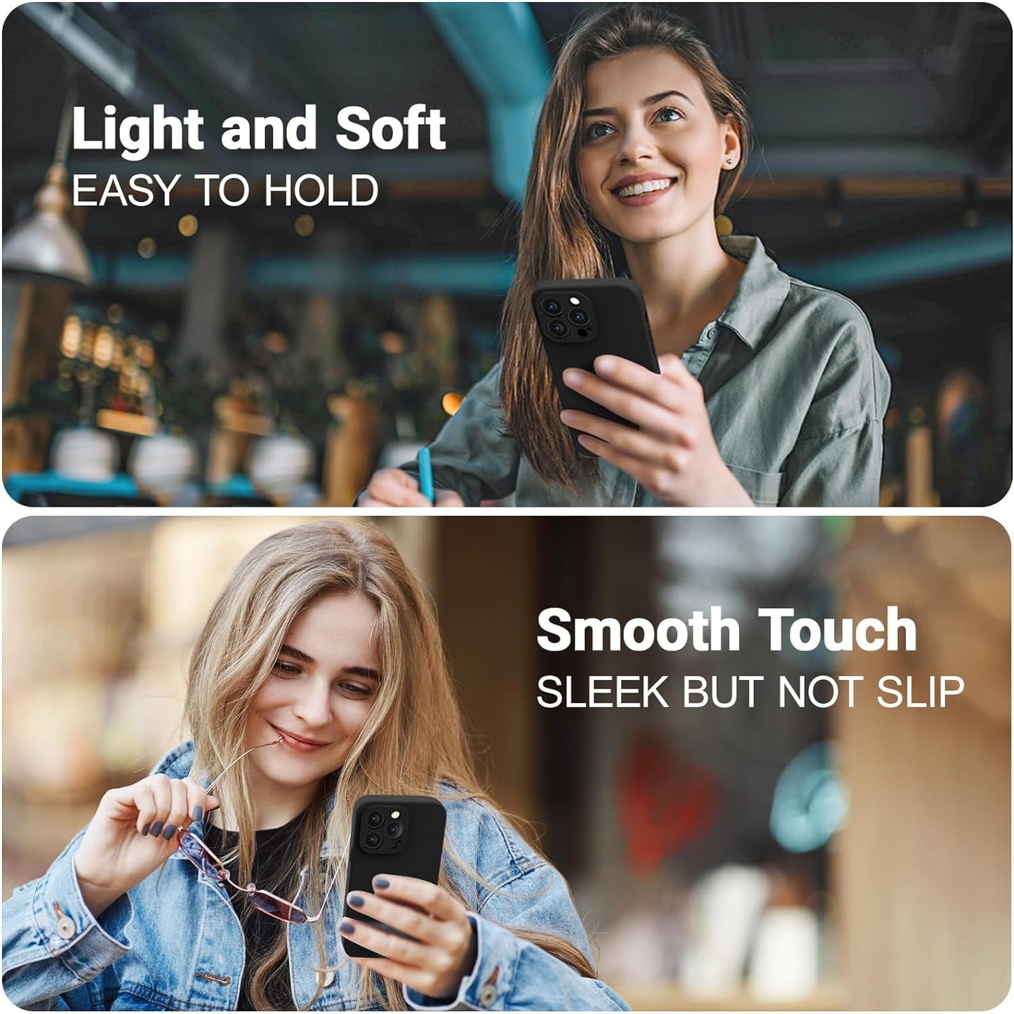 AOTESIER for Iphone 14 Pro Max Case, [Stronger Camera Protection] Silicone Iphone 14 Pro Max Phone Case with [2 Screen Protectors], Shockproof Anti-Scratch Lining Protective Cover, 6.7", Black  AOTESIER   