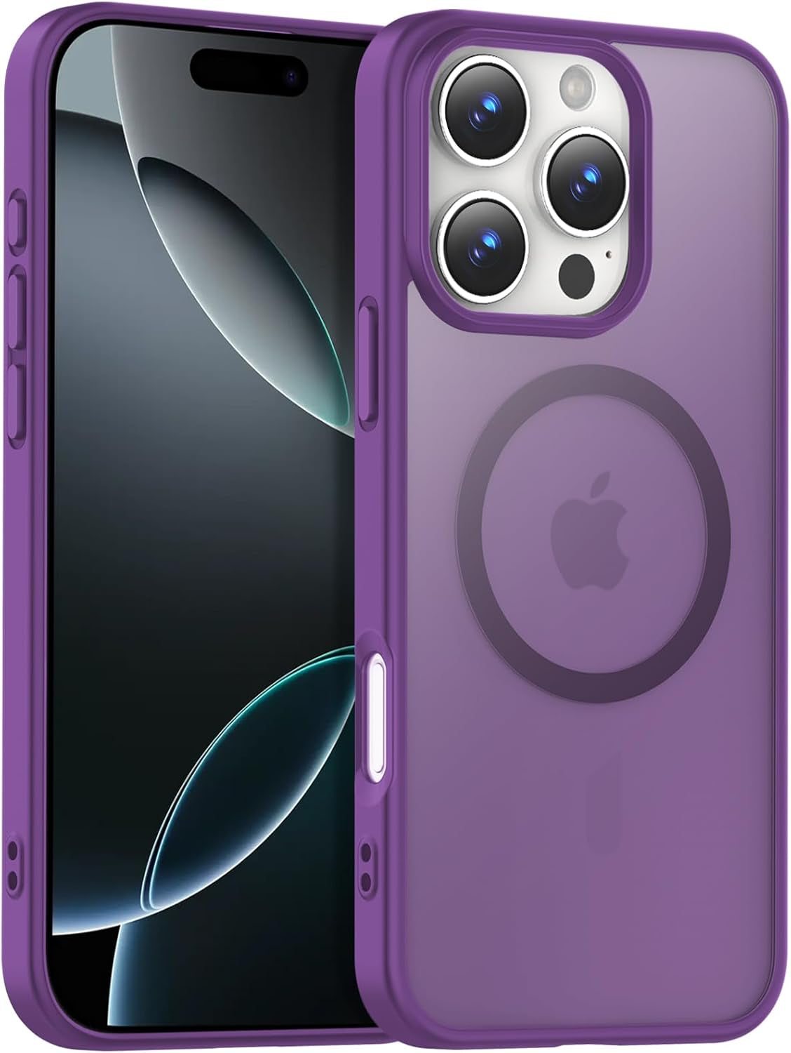 Temdan for Iphone 17 Pro Max Case Clear with Screen Protector, Compatible with Magsafe, Anti-Yellowing, Military-Grade Protection, Shockproof Slim Magnetic Phone Case Cover, Transparent