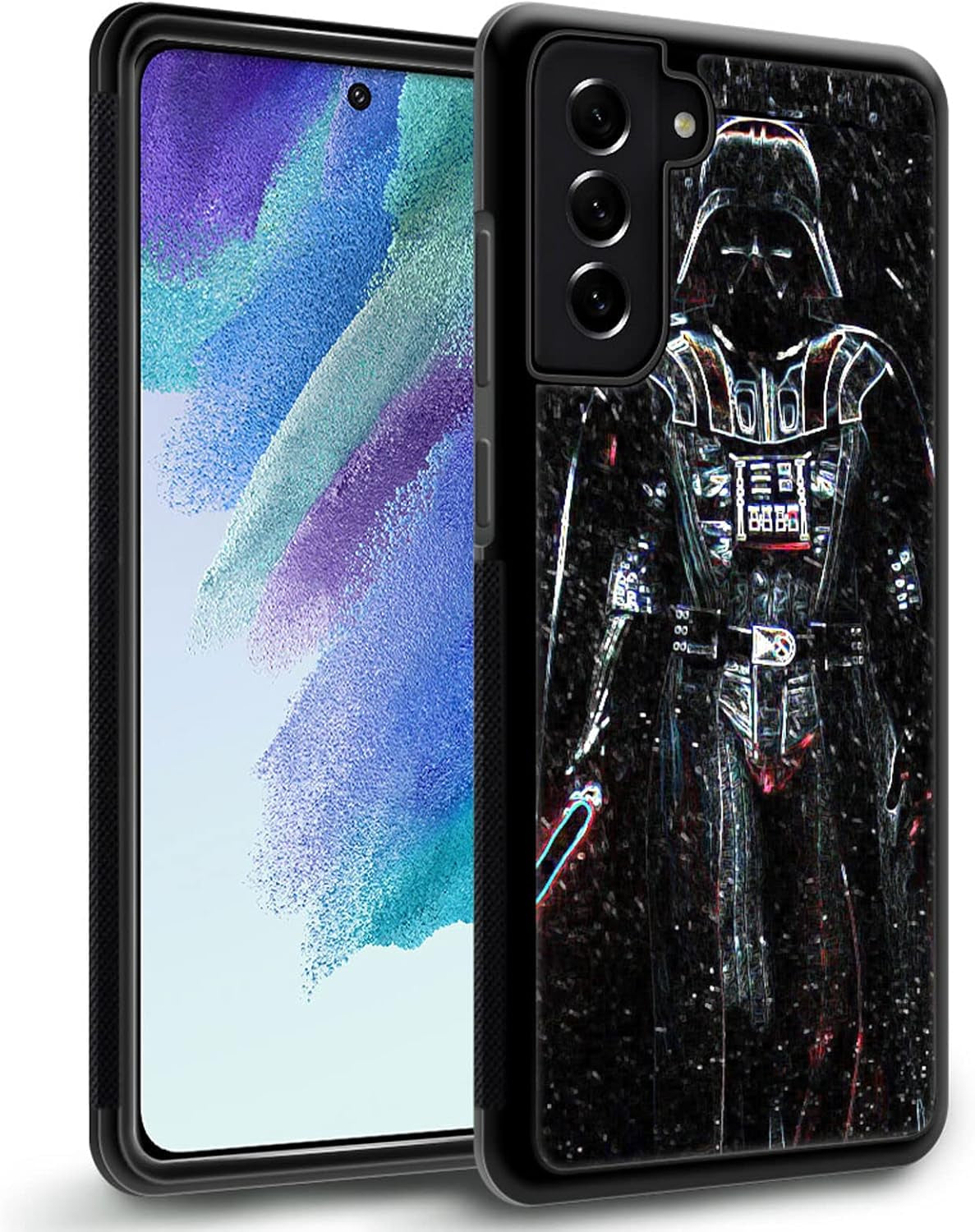 Compatible with Samsung Galaxy S22 plus Case with a Man with a Lightsaber Pattern Design Plastic Samsung Galaxy S22 plus Case TPU Bumper Protective Case Samsung Galaxy S22 Plus