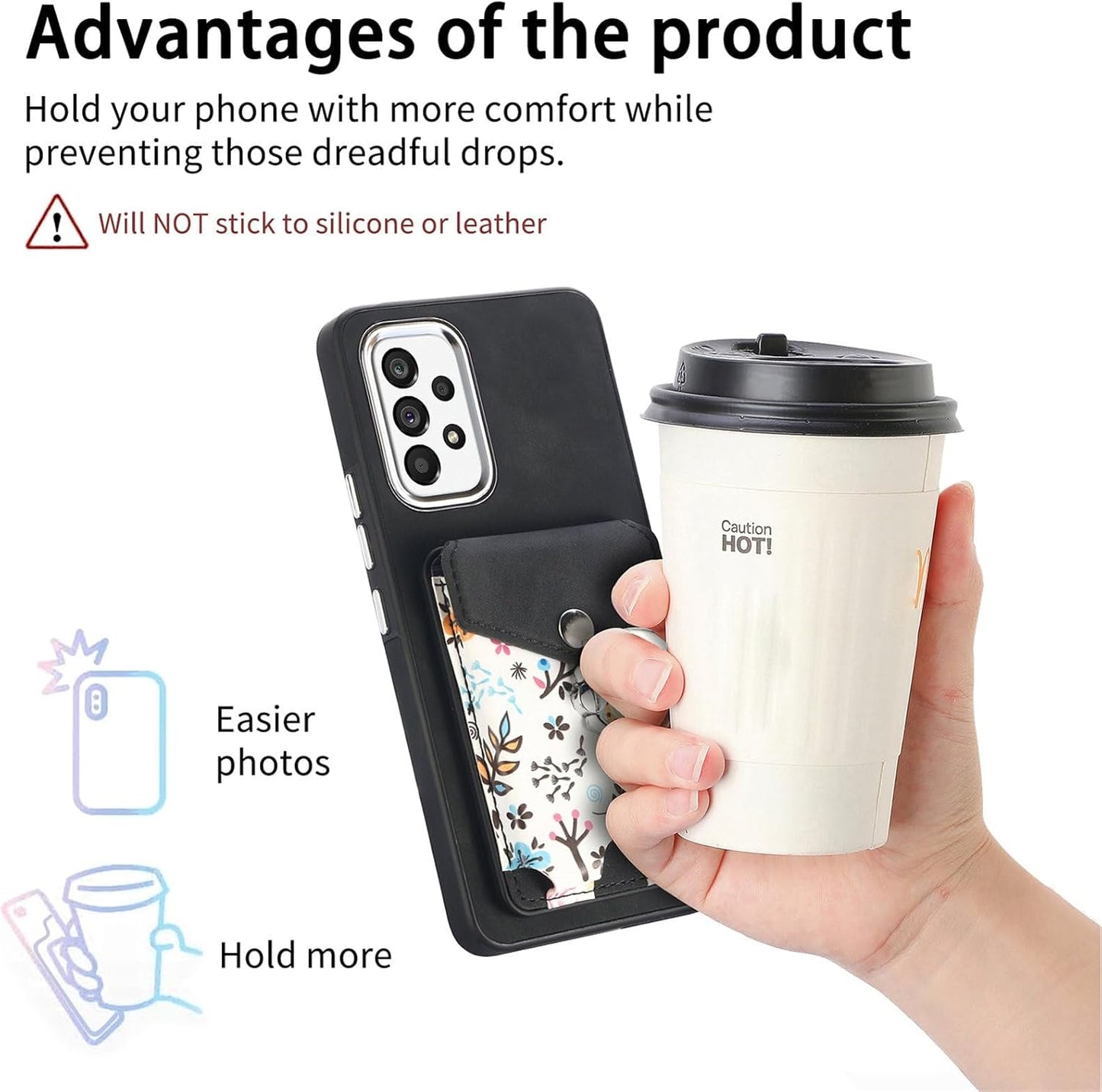 Asuwish Phone Case for Samsung Galaxy A53 5G Wallet Cell Cover with Screen Protector Magnetic Slim Ring Stand Kickstand Back Credit Card Holder Slot a 53 G5 53A SM A536U 6.5" 2022 Girls Women Black