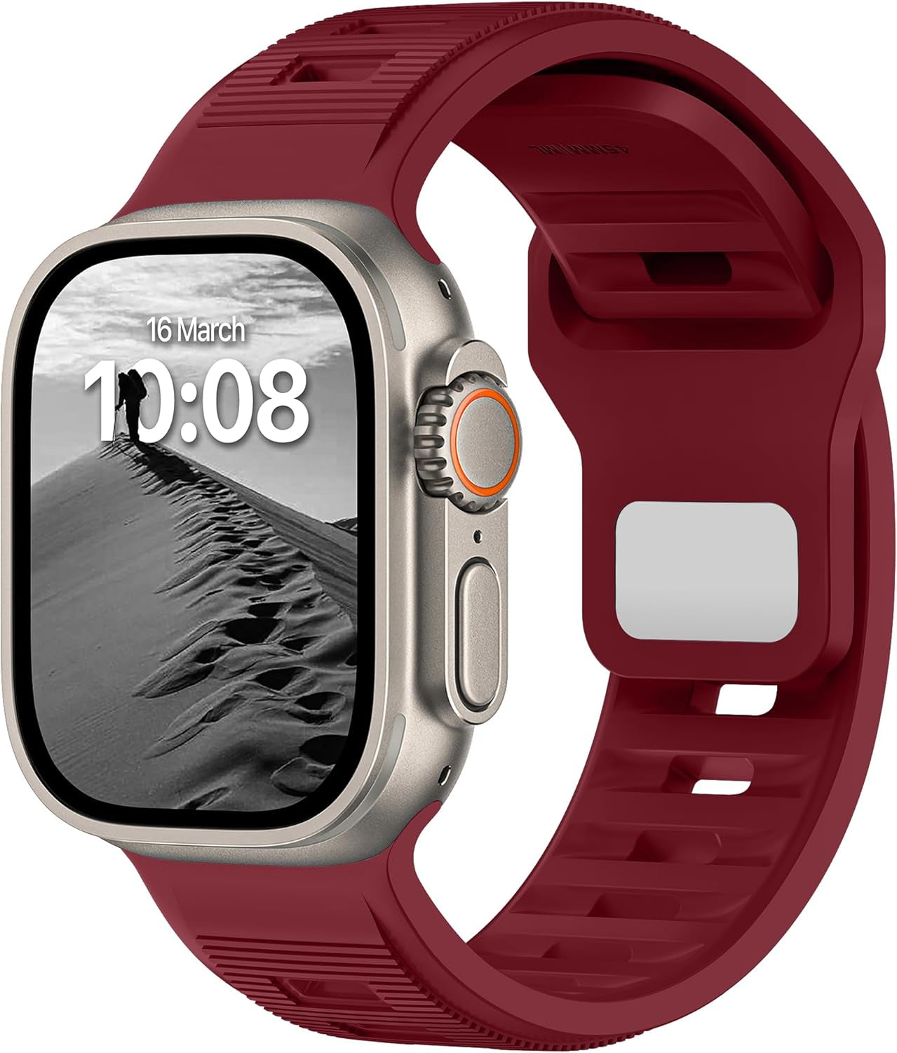 DONEGANI MC1 Sport Band Compatible with Apple Watch Bands Ultra Se 49Mm 45Mm 44Mm 42Mm 41Mm 40Mm 38Mm Men Women Series 9 8 7 6 5 4 3 2 1 Iwatch Strap Silicone Green Christmas