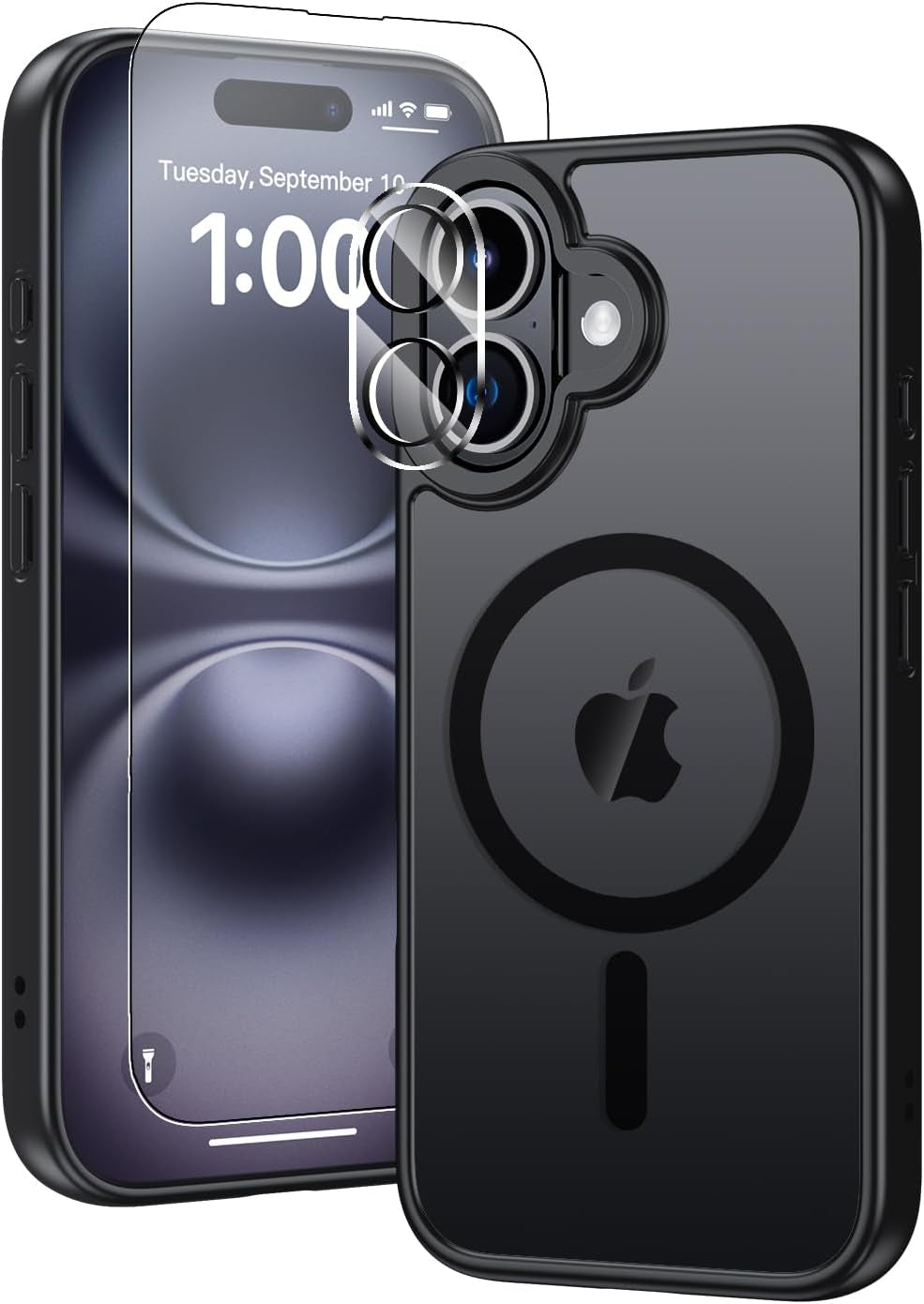 For Iphone 17 Pro Max Case, Compatible with Magsafe, Magnetic Slim Cover, Anti-Yellowing & Shockproof, Full Camera Protection, Includes Screen & Lens Protectors, Clear Protective Case