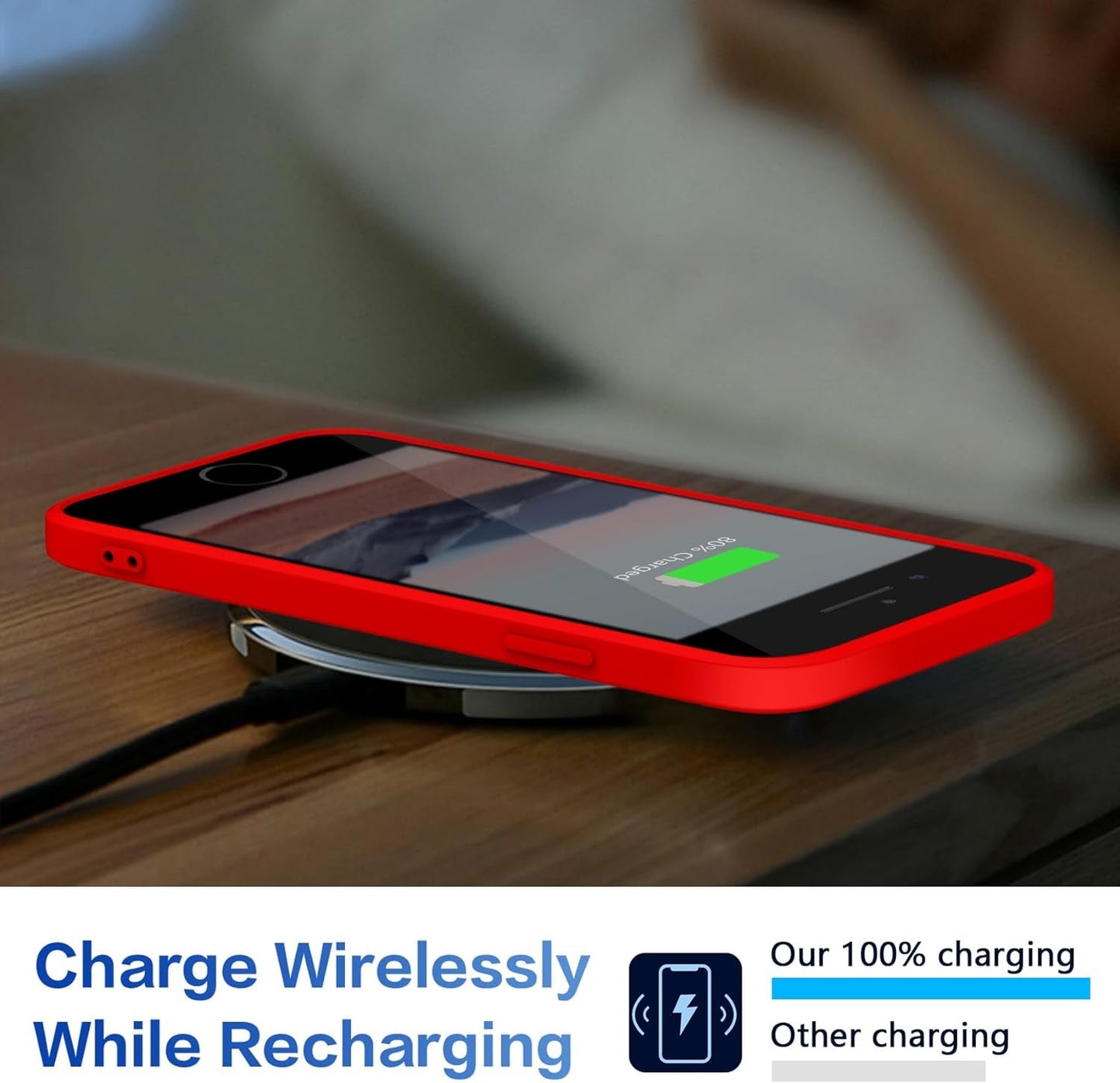 For Samsung Galaxy S22 Ultra 5G Case Liquid Silicone,Full Body Protective,Soft Shockproof anti Scratch Case for Samsung Galaxy S22 Ultra Phone Case Slim Fit Durable 6.8In Red JUS01-62