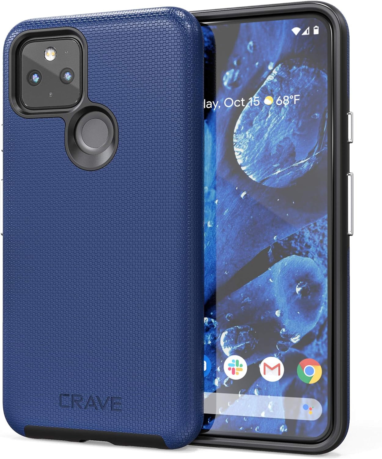 Crave Pixel 5 Case, Dual Guard Protection Series Case for Google Pixel 5 - Red  Crave Navy  