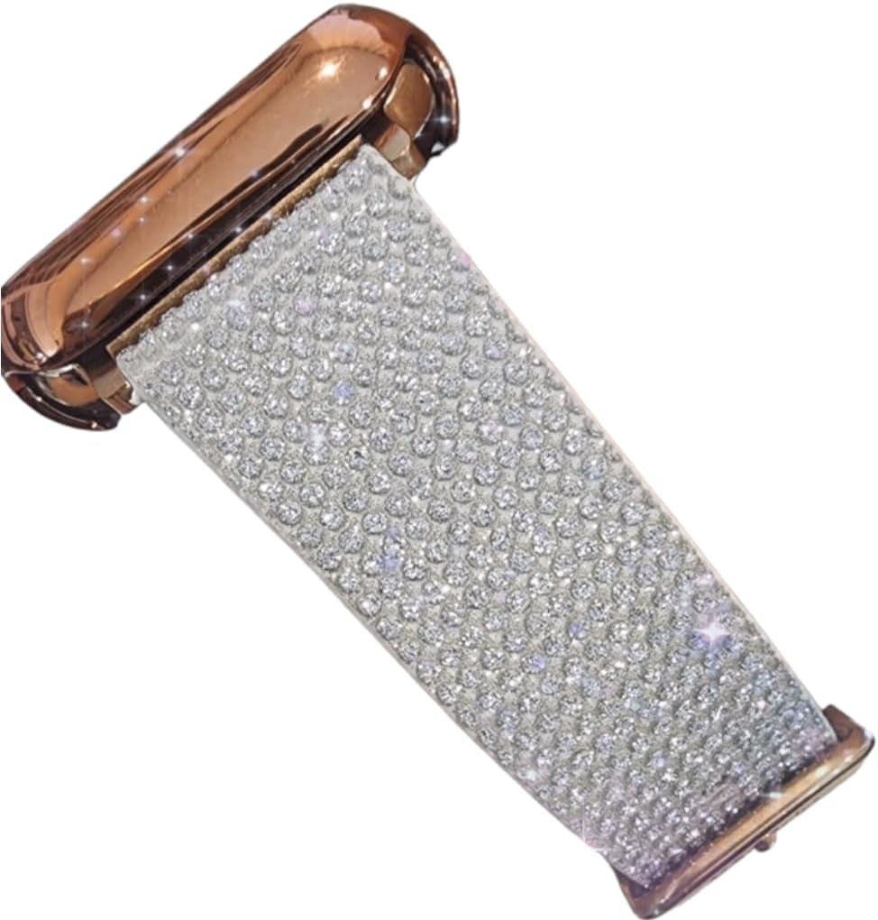 Dsaaplus Bling Leather Band for Apple Watch Band 38Mm 40Mm 41Mm 42Mm 44Mm 45Mm 49Mm, Ultra2 1 Replacement Iwatch Strap