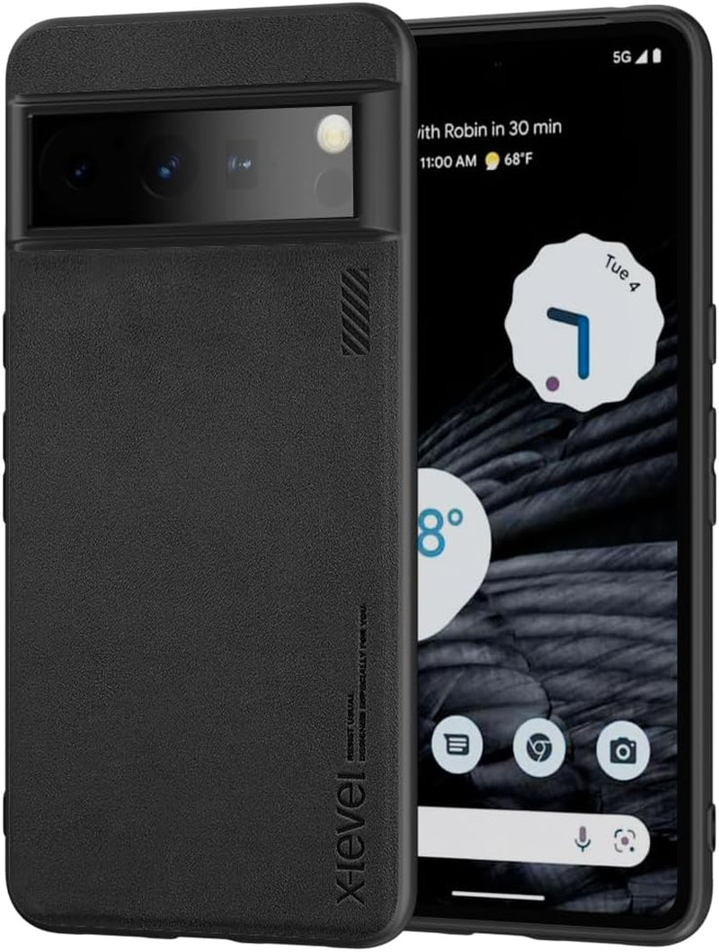 X-Level Google Pixel 8 Pro Case Drop Protective Thin Dual Layer Shockproof Bumper Phone Cases Full Body Rugged Hard PC Back Anti-Scratch Microfiber Surface with Grip with Soft Edge Slim Cover-Blue  pipilu Black Pixel 8 Pro 