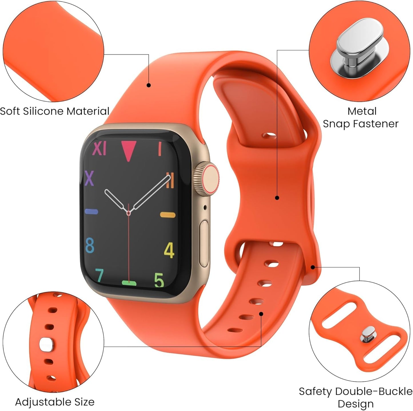 18 Pack Bands Compatible with Apple Watch Band 49Mm 45Mm 44Mm 42Mm 41Mm 40Mm 38Mm for Women Men, Sport Silicone Breathable Replacement Strap for Iwatch Series Ultra 9 8 SE 7 6 5 4 3 2 1