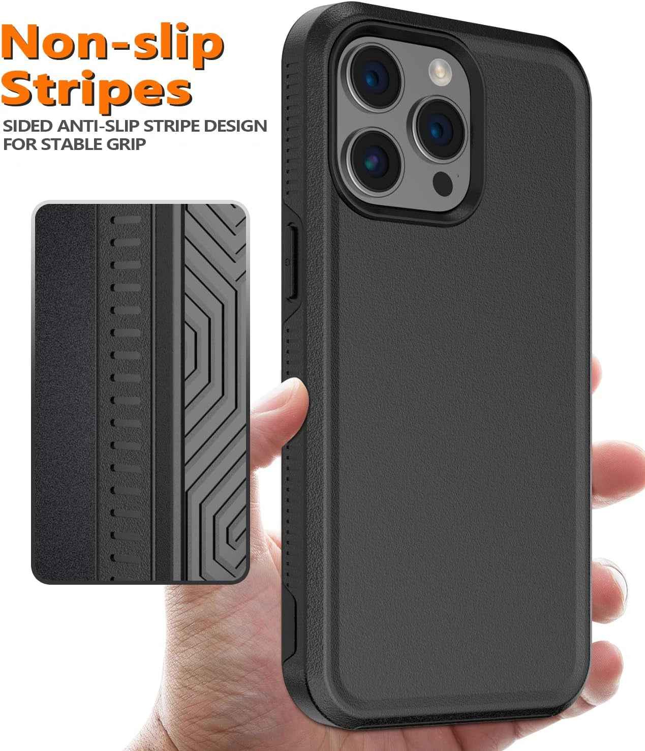 Diverbox for Iphone 15 Pro Case [Tempered Glass Screen Protector] [Shockproof] [Dropproof] Heavy Duty Protection Phone Case Cover for Apple Iphone 15 Pro 6.1 Inch (Black-2In1)  Diverbox   