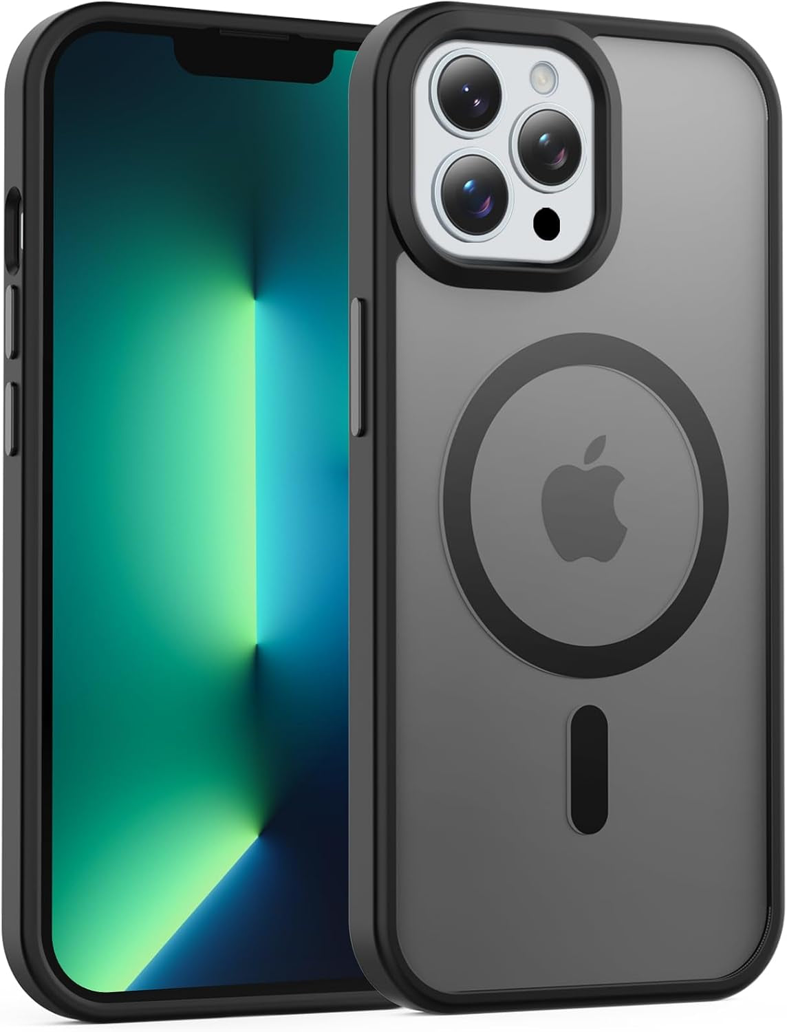 Temdan for Iphone 17 Pro Max Case Clear with Screen Protector, Compatible with Magsafe, Anti-Yellowing, Military-Grade Protection, Shockproof Slim Magnetic Phone Case Cover, Transparent