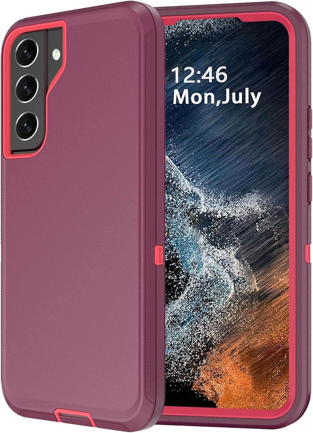 For Samsung Galaxy S22 Case,Shockproof Dropproof Dustproof Galaxy S22 Case,Heavy Duty Protective for Samsung S22 Case, 6.1 Inch (Turquoise)