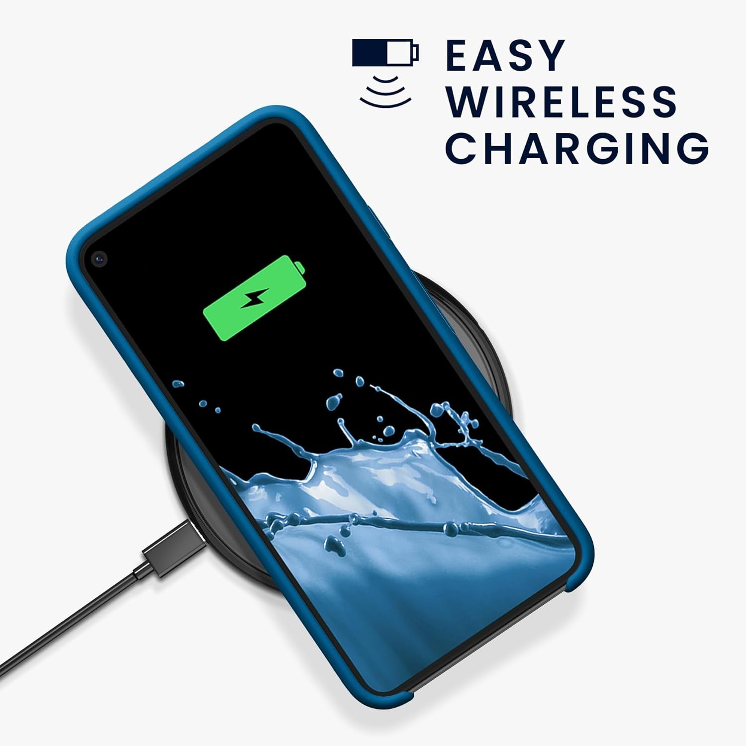 Kwmobile Case Compatible with Google Pixel 5 Case - TPU Silicone Phone Cover with Soft Finish - Blue Reef  KW-Commerce   