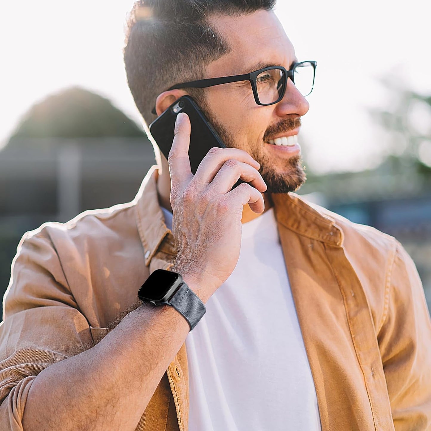 10 Pack Stretchy Nylon Solo Loop Bands Compatible with Apple Watch 49Mm 45Mm 44Mm 42Mm 41Mm 40Mm 38Mm for Men Women, Adjustable Soft Elastic Straps for Iwatch Ultra 2/Ultra Series 9/8/7/6/5/SE