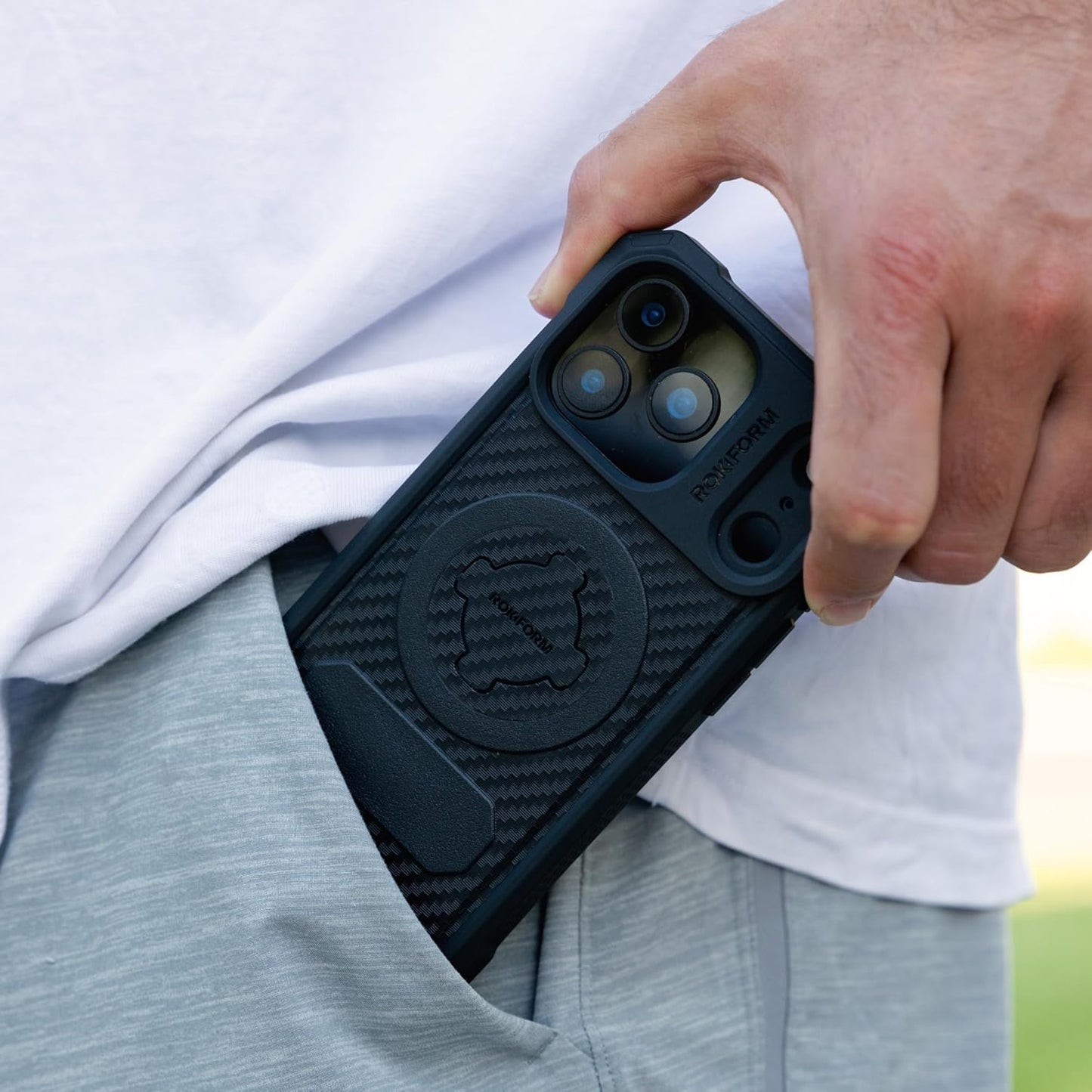 Rokform Rugged Case Compatible with Iphone 17 Pro Max, Magnetic Cover (Black)