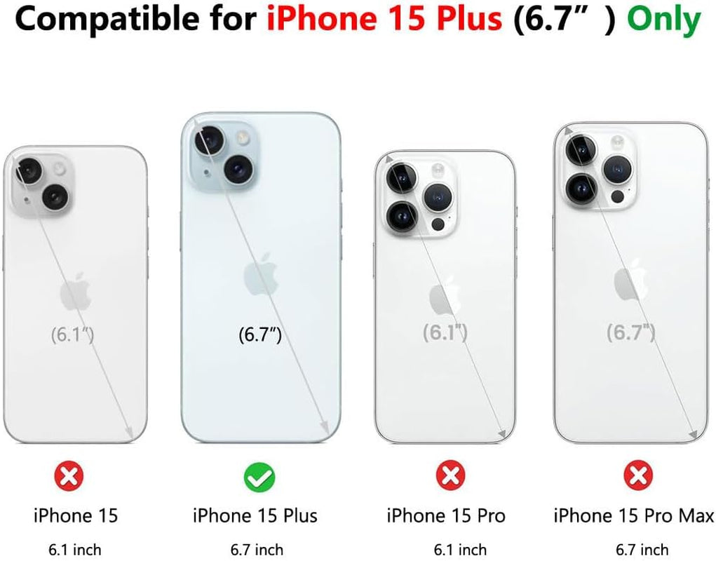 Abbery Designed for Iphone 15 plus Case Cow Print Clear with Design Cow Pattern Cute Durable Silicone TPU Sturdy Shockproof Protective Woman Girls Aessthetic Phone Cover (For Iphone 15 Plus)  Abbery   