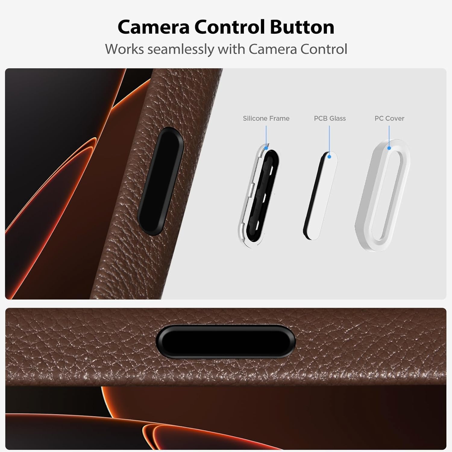 Belemay Handcrafted Premium Tumbled Leather Case for Iphone 17 Pro Max, Compatible with Magsafe, Distinctive Texture, Natural Patina, Camera Control Button, Metal Buttons Phone Cover (6.9"), Brown