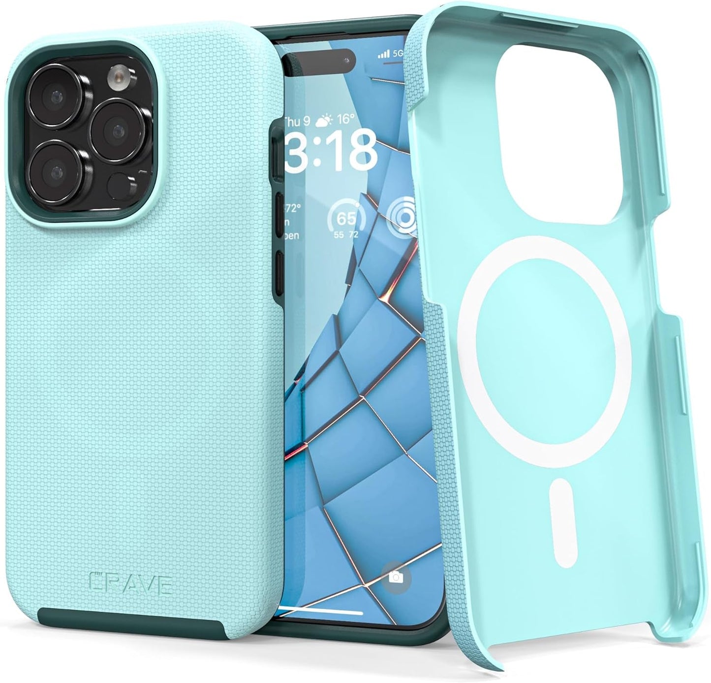 Crave Dual Guard for Iphone 15 Pro Case, Compatible with Magsafe Shockproof Protection Dual Layer Case for Apple Iphone 15 Pro (6.1") - Forest Green  Crave   