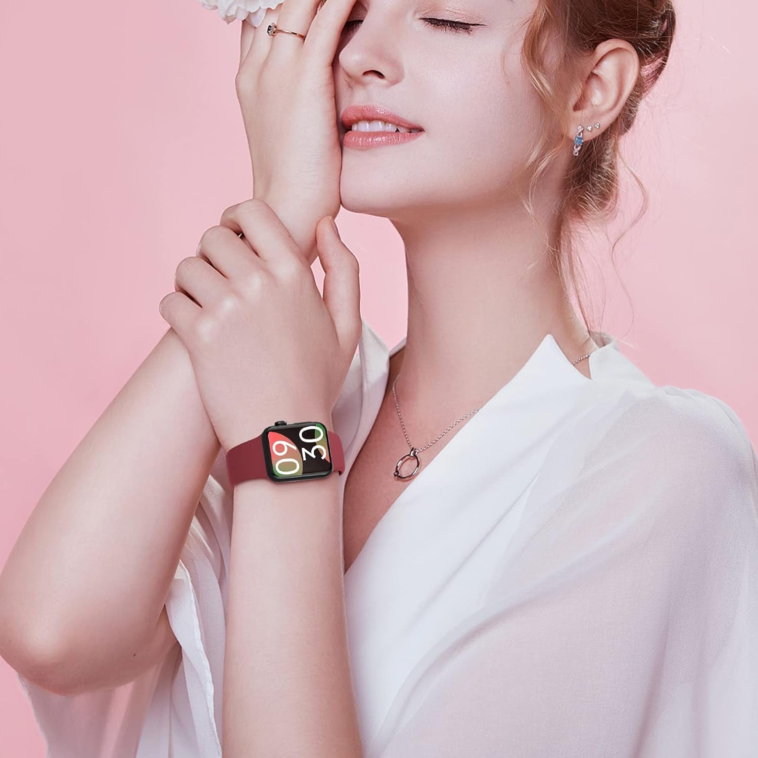 18 Pack Sport Bands Compatible with Apple Watch Band 38Mm 40Mm 41Mm 42Mm 44Mm 45Mm 49Mm, Soft Silicone Waterproof Strap Replacement Wristbands for Iwatch Series 9 8 7 6 5 4 2 1 SE Women Men