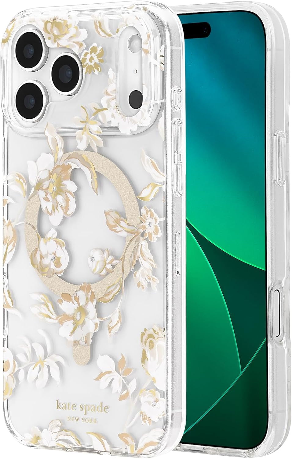 Kate Spade New York Iphone 17 Pro Max Case - Compatible with Magsafe - Designer Phone Case - Tortoise