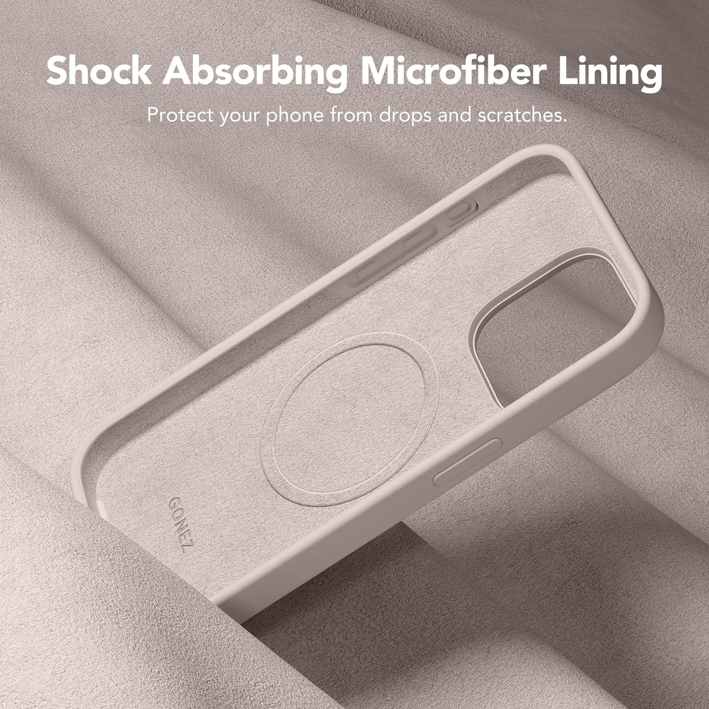 GONEZ for Iphone 15 Pro Case Compatible with Magsafe, [2X Screen Protector + 2X Camera Lens Protector], Soft Silicone Shockproof Anti-Scratch Full Body Protective Phone Case 6.1" 2023, Dark Grey  GONEZ   