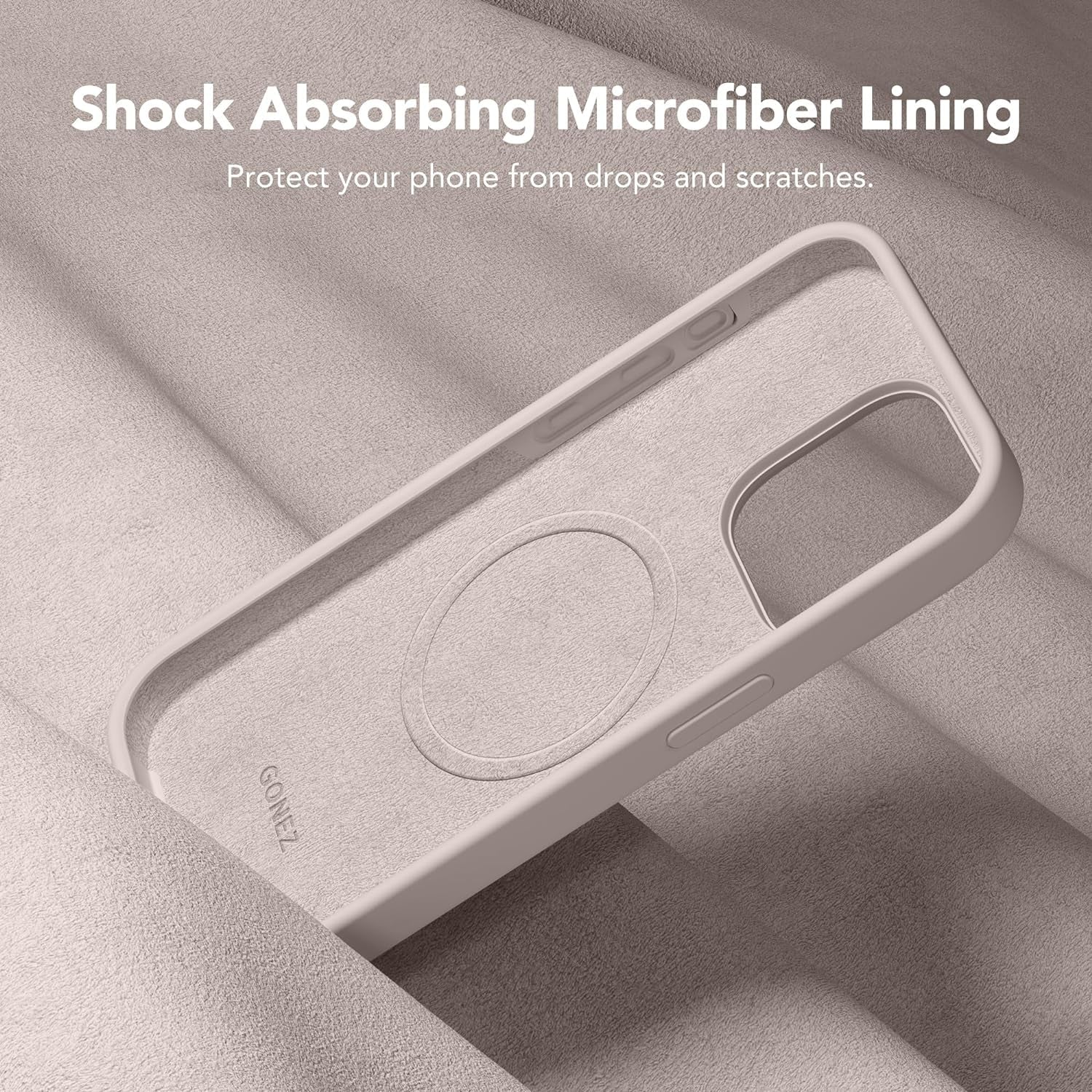 GONEZ for Iphone 15 Pro Case Compatible with Magsafe, [2X Screen Protector + 2X Camera Lens Protector], Soft Silicone Shockproof Anti-Scratch Full Body Protective Phone Case 6.1" 2023, Dark Grey  GONEZ   